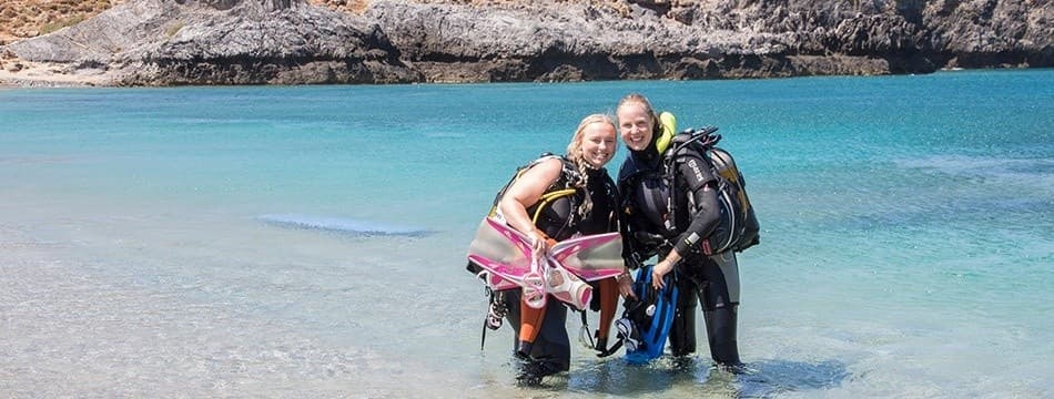 Water Activities at Dive2gether Crete: Shore Diving Adventure in Crete