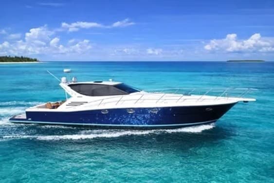 Four-Hour Uniesse Flybridge Yacht Charter - Miami Skyline & Island Escape photo 1