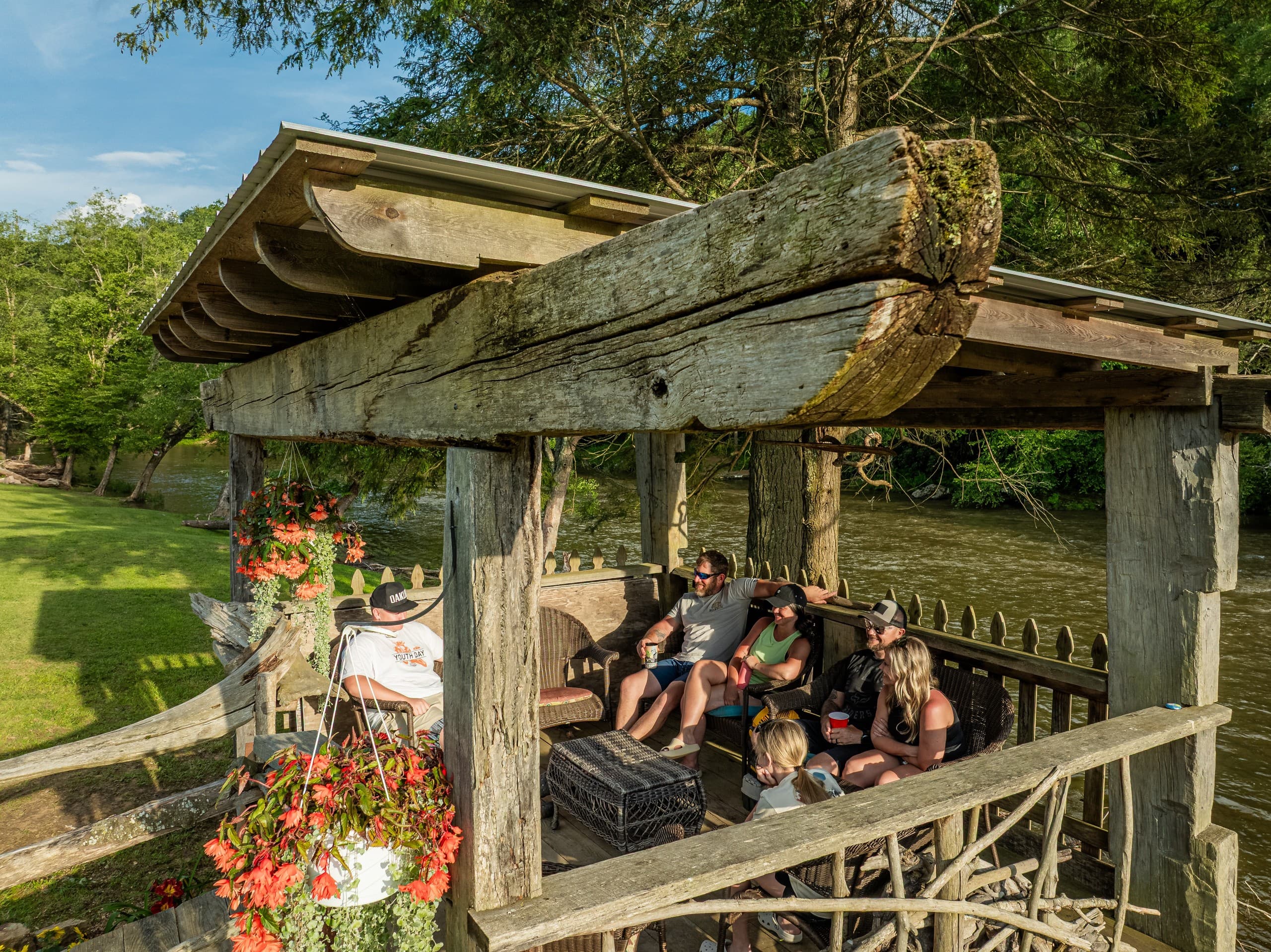 Riverside Glamping on Meadow River: Rail-Trail Access and Private Amenities in Nallen WV photo 1