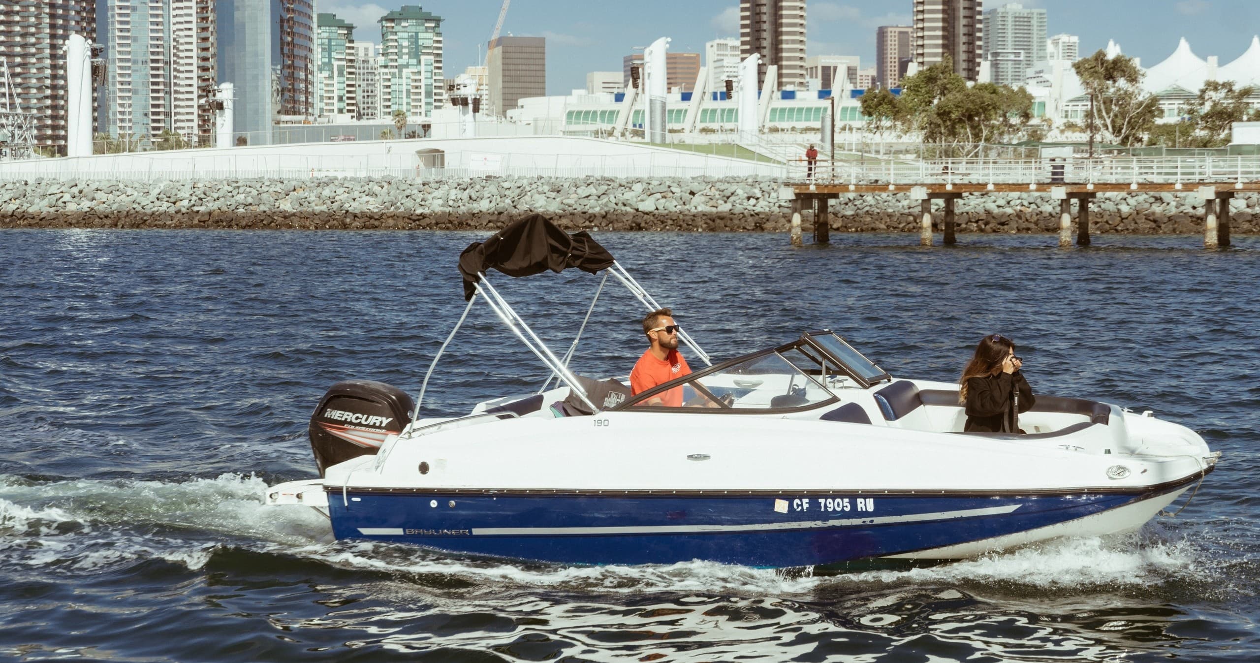 Bayliner 19 Boat Rental Adventure in San Diego