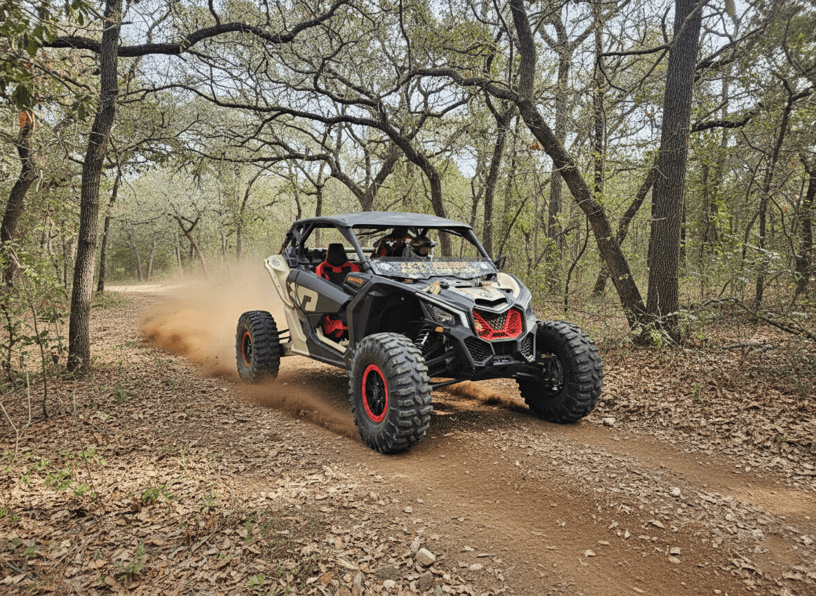 CanAm Maverick X3 UTV Rental in San Antonio — 45-Acre Off-Road Adventure