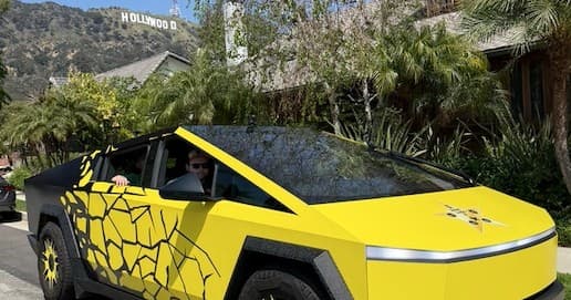 Adrenaline-Pumping Tesla Cybertruck Drive at Ride Like A Star in Los Angeles