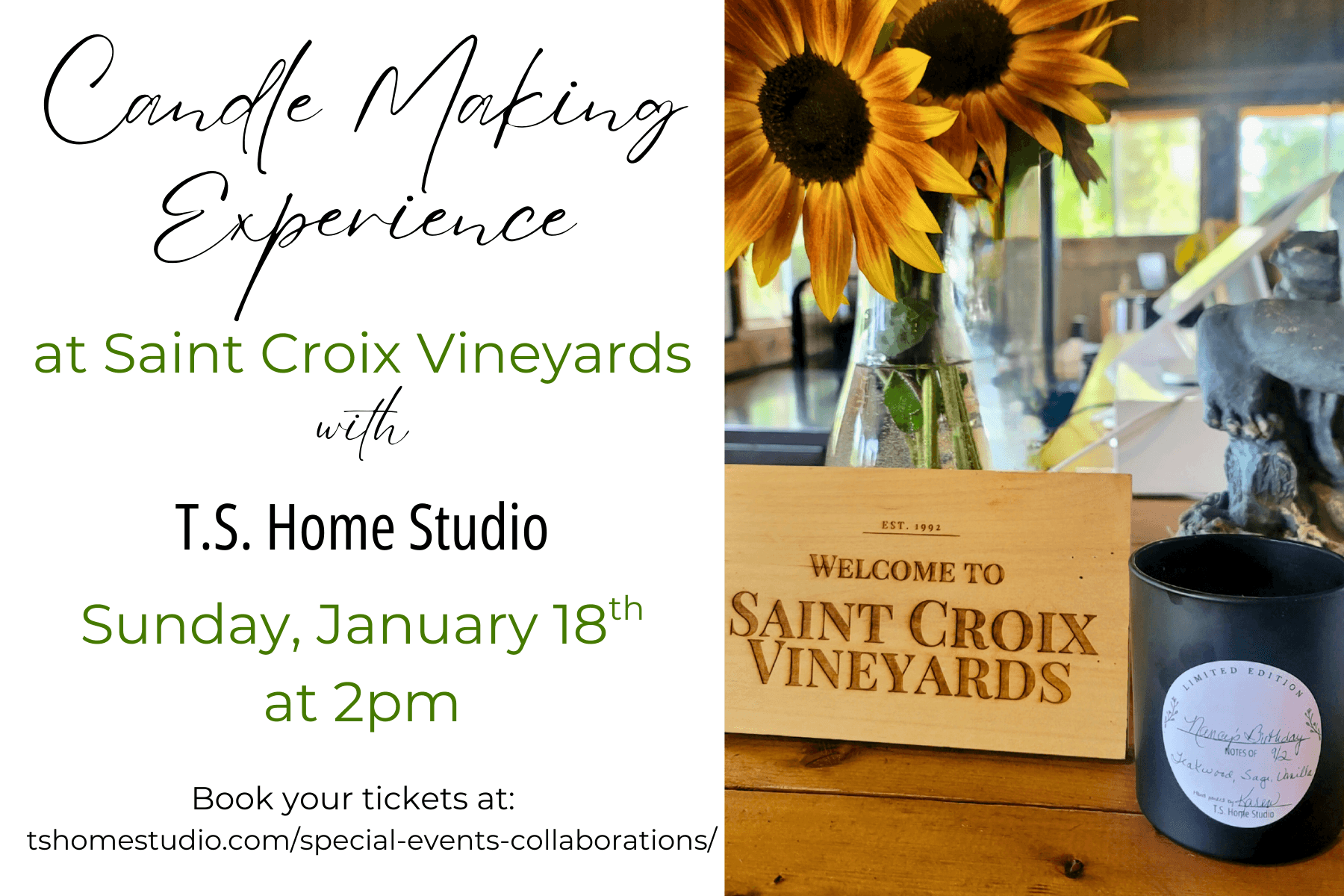 Craft Candles and Vineyard Views: Candle Making at Saint Croix Vineyards