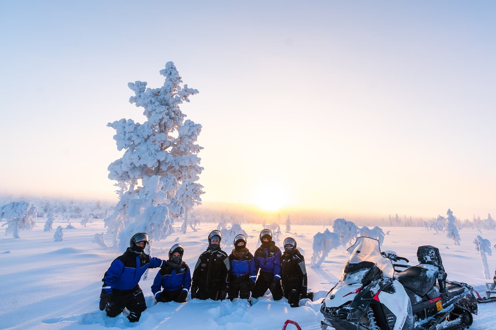 Snowmobile Safari in Levi with Northern Lights Village Levi