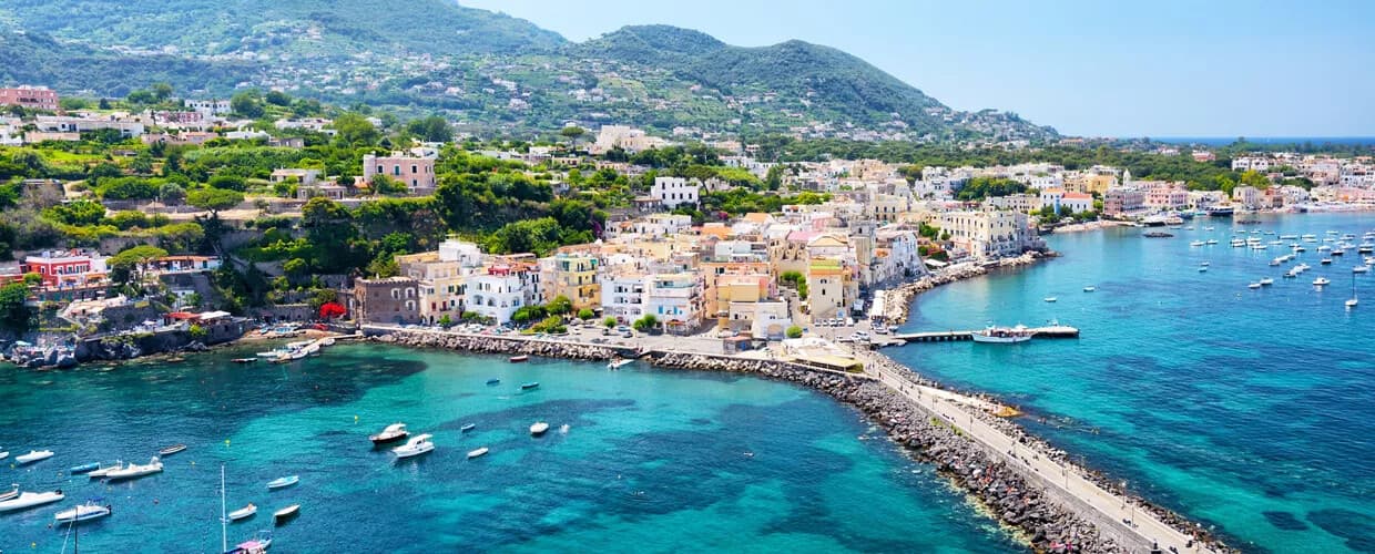 Ischia coastal day sail: hidden bays, thermal cliffs & swim stops