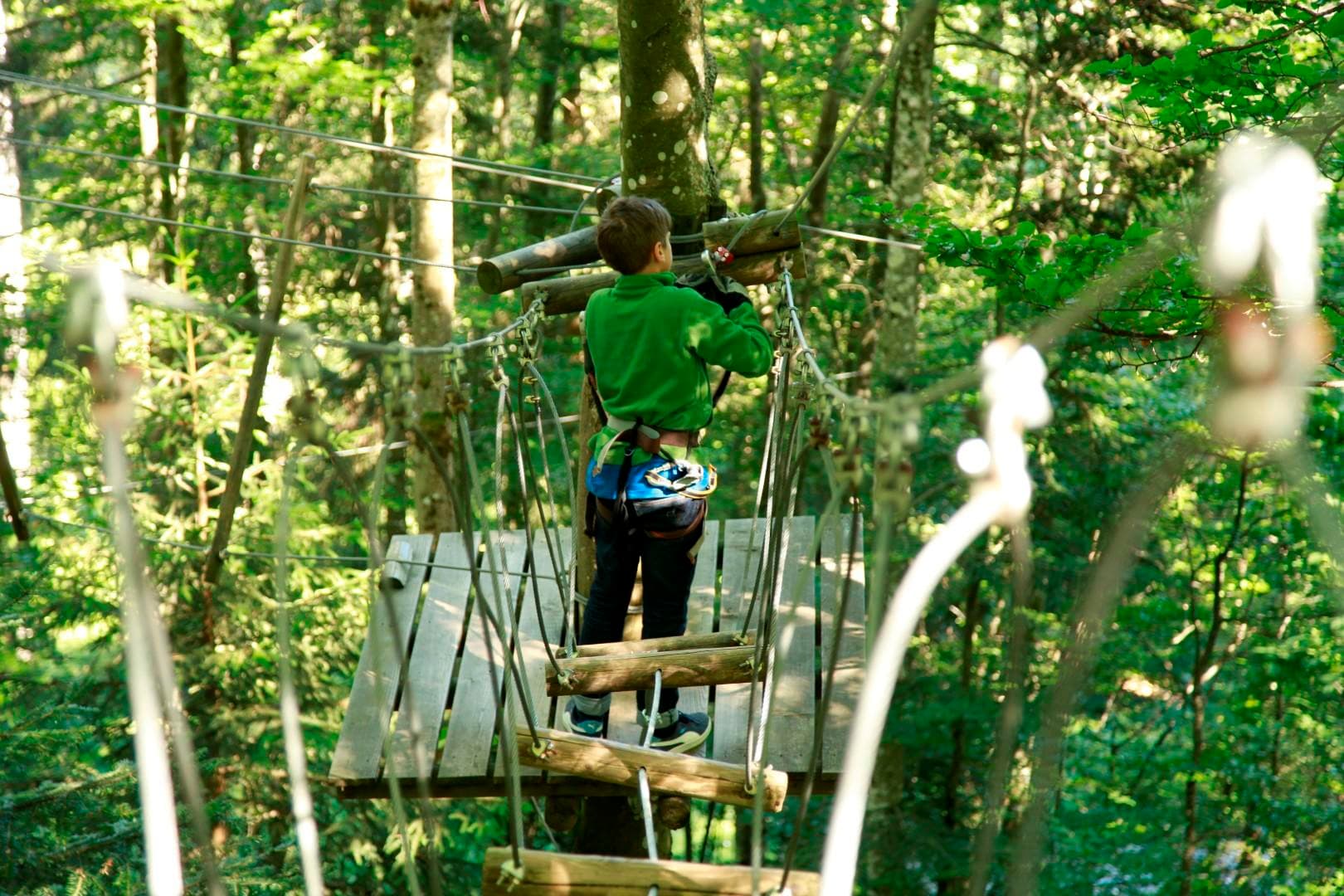 High-Ropes Adventure at Parc Aventure Chaumont