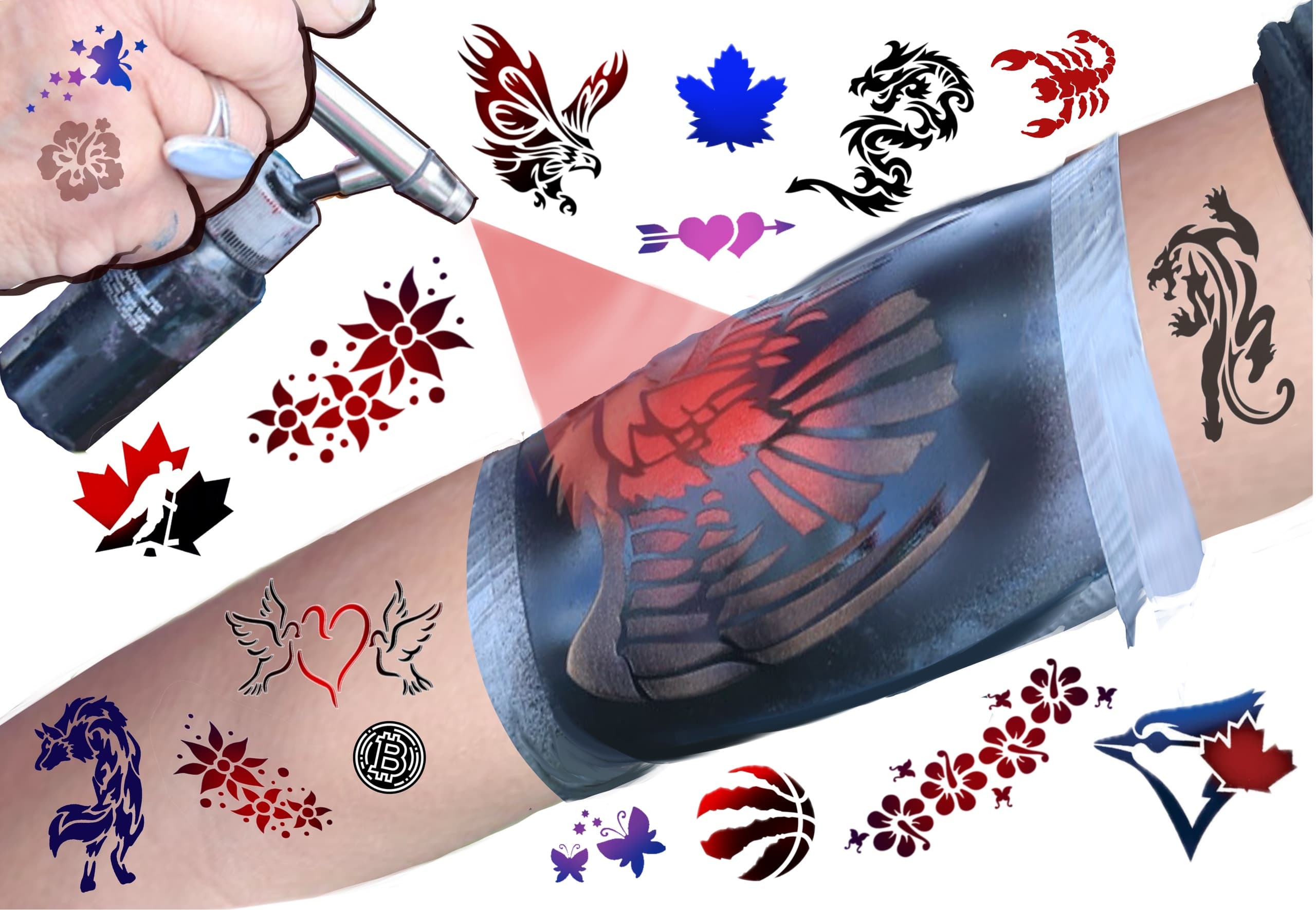 Airbrush Tattoo Artist JoJoFun Kids Airbrush Tattoos & Balloon Decor Toronto