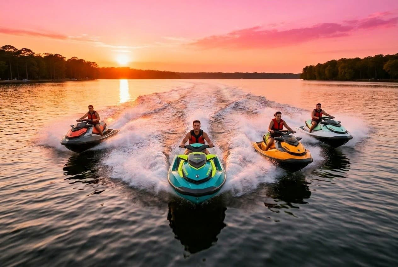 The Quad: Four-Jet-Ski Rides Near Chapel Hill for High-Speed Group Fun photo 1