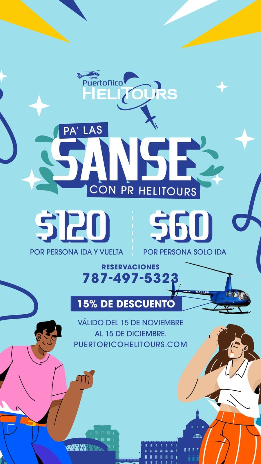 Experience San Juan's San Sebastian Festival by Helicopter: A Unique Aerial Adventure