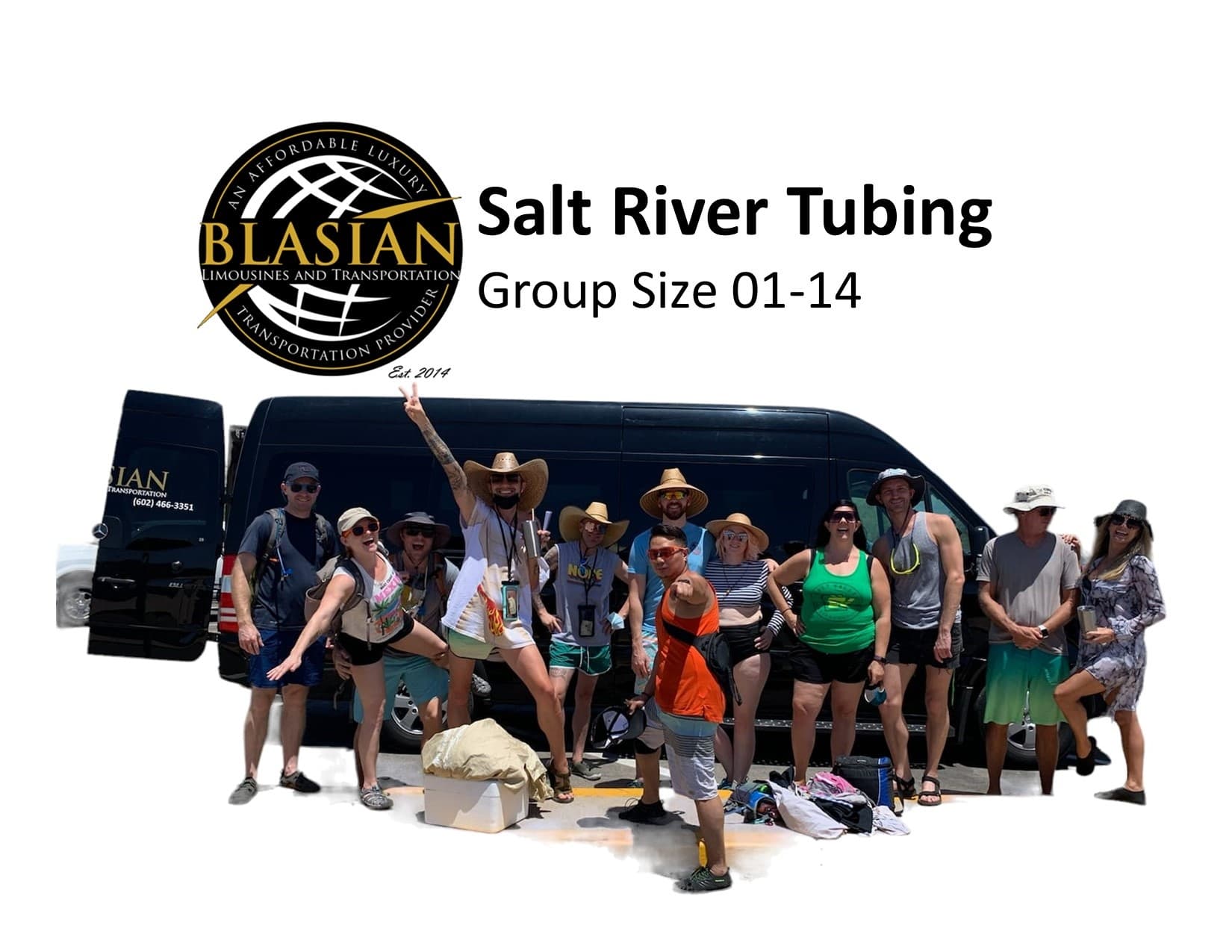 Arizona River Tubing with Blasian Limousine in Phoenix