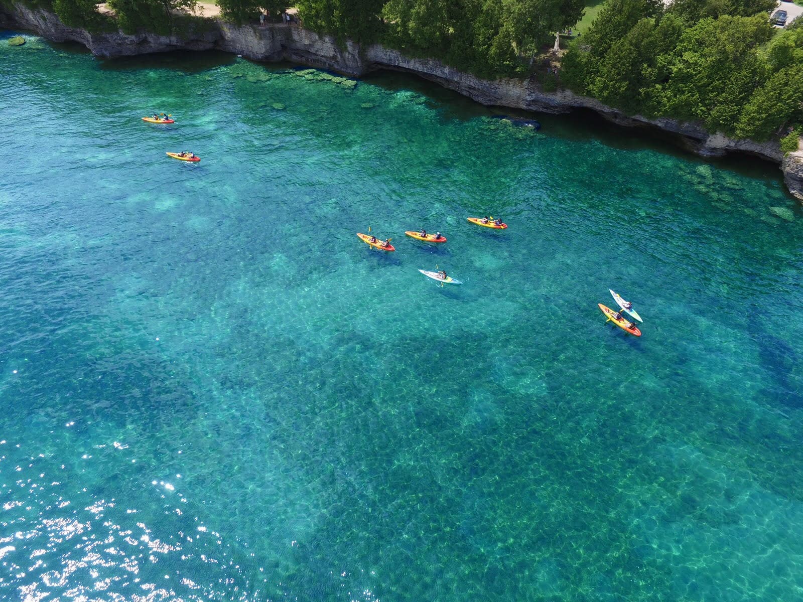 Explore Door County: Cave Point Kayak Tour Adventure