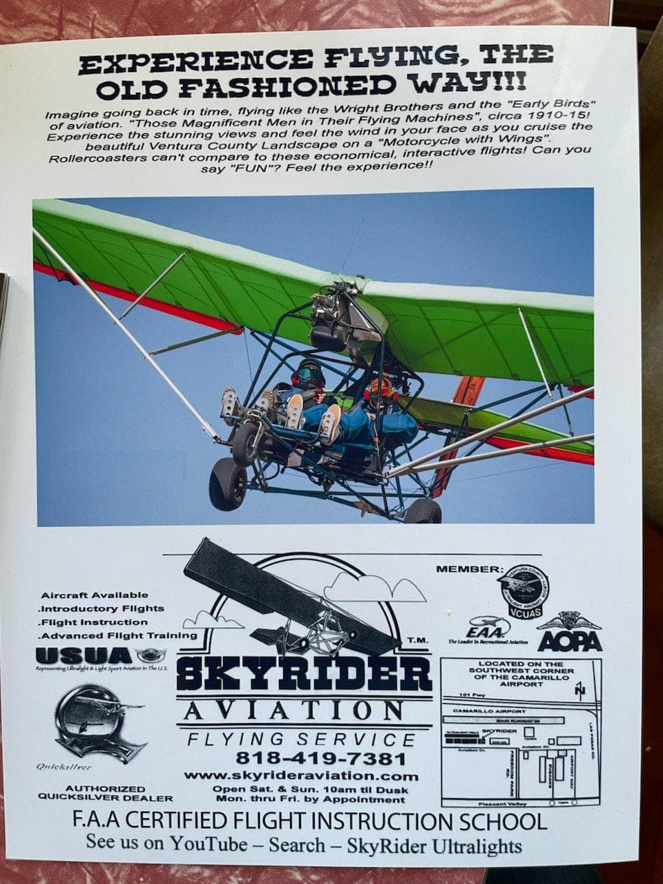 Skyrider Extreme Ocean Run: Ultralight Flight Over Camarillo’s Pacific Coast
