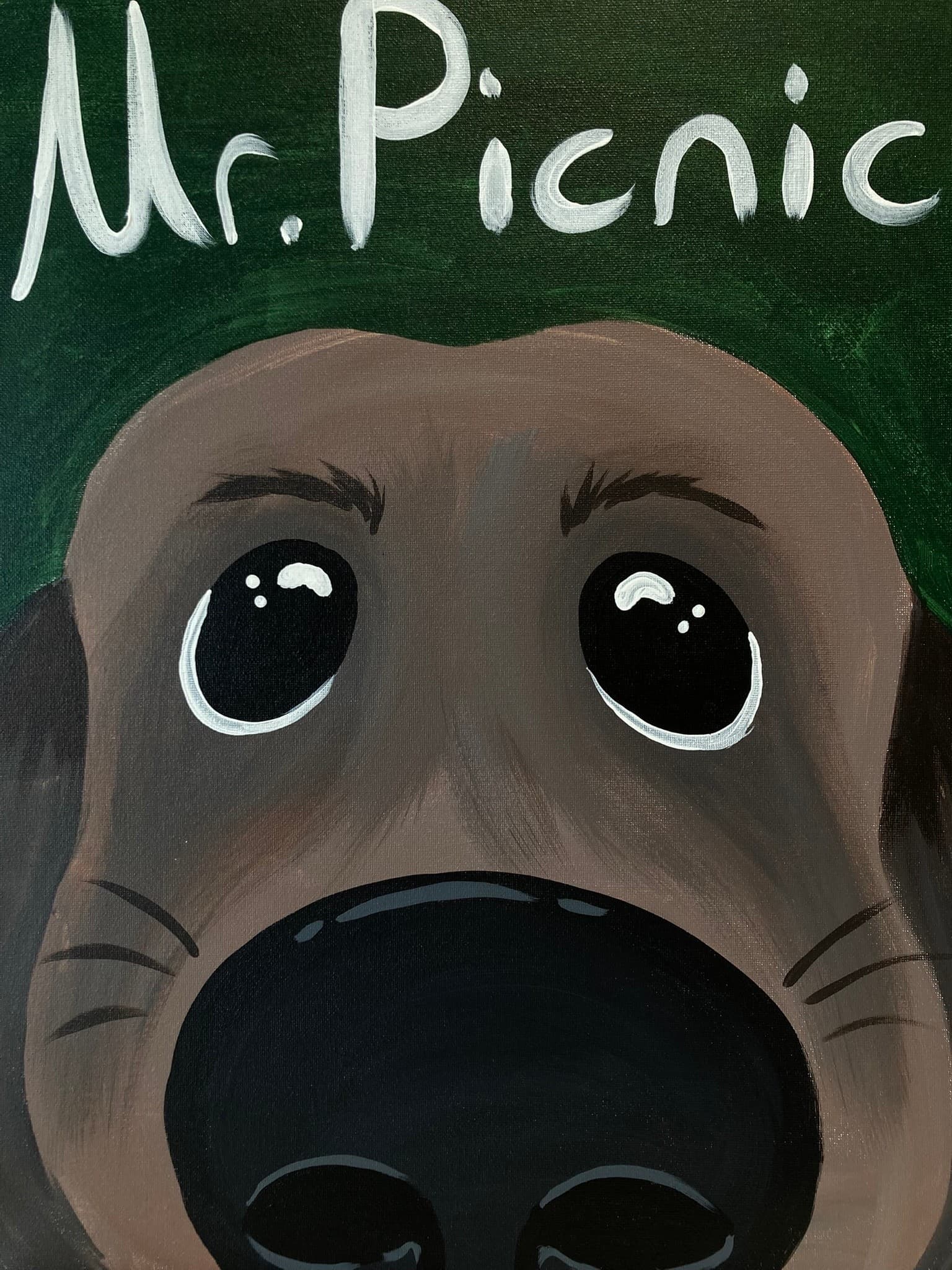 Paint Your Puppy Snout: Omaha Instructor-Led Canvas Class photo 2