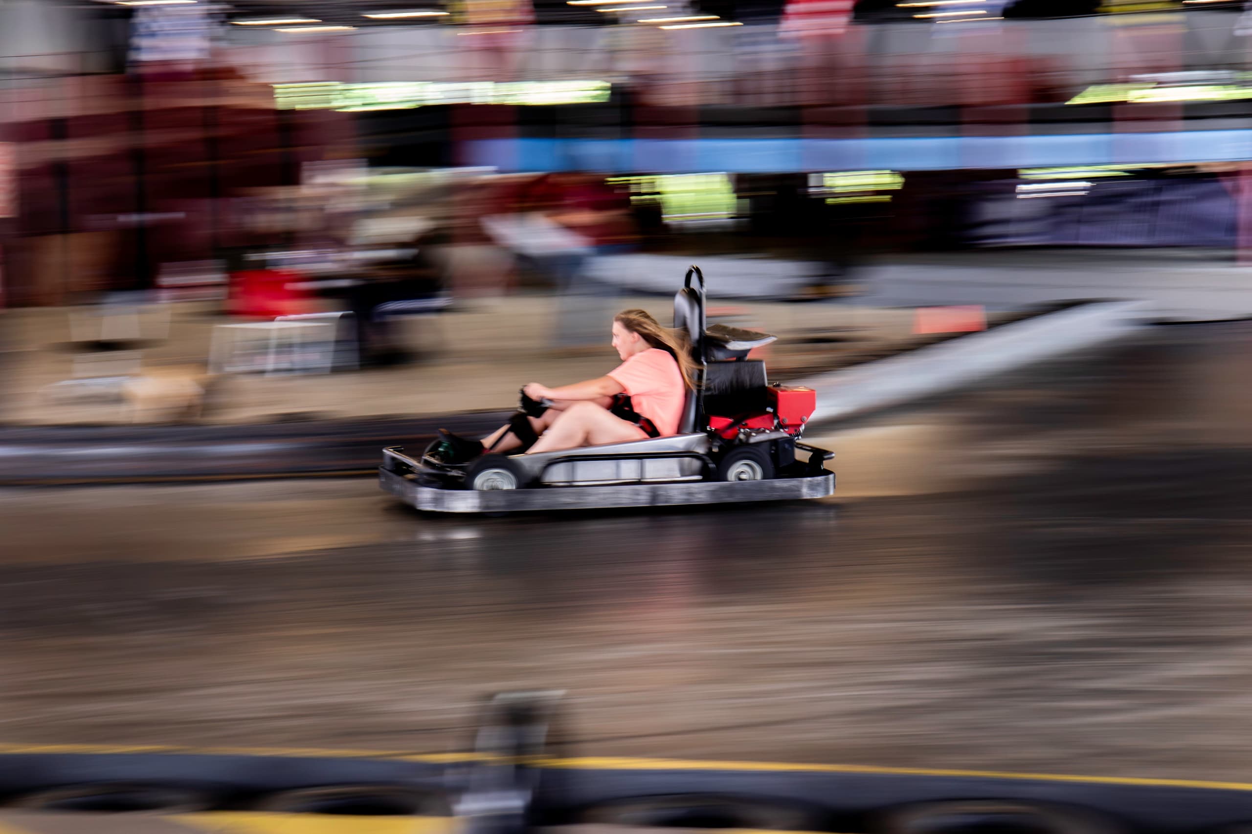 Futuristic Go Karts at Space Race Adventures in Pigeon Forge