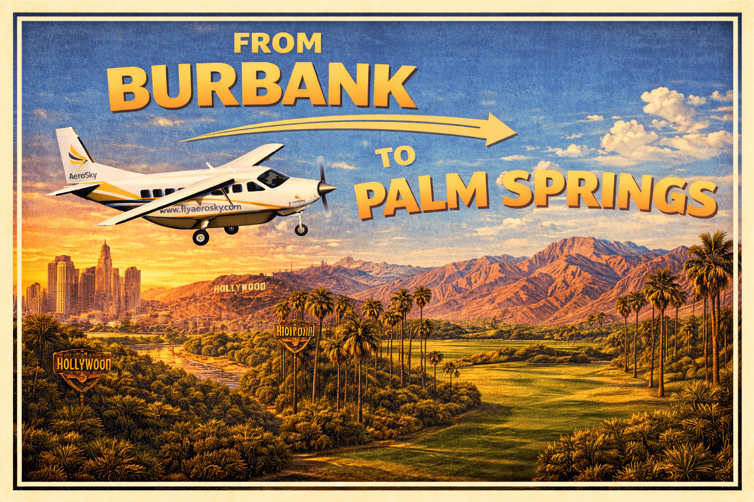 Skip the Traffic: Burbank to Palm Springs in 50 Minutes with Aerosky photo 1