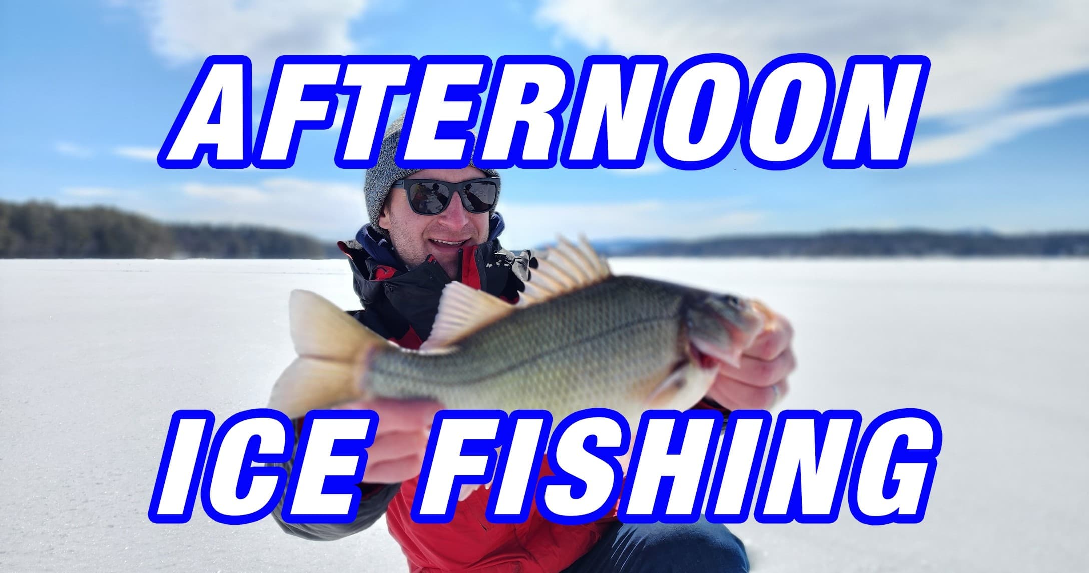 Lake Winnipesaukee Afternoon Ice Fishing in Tuftonboro
