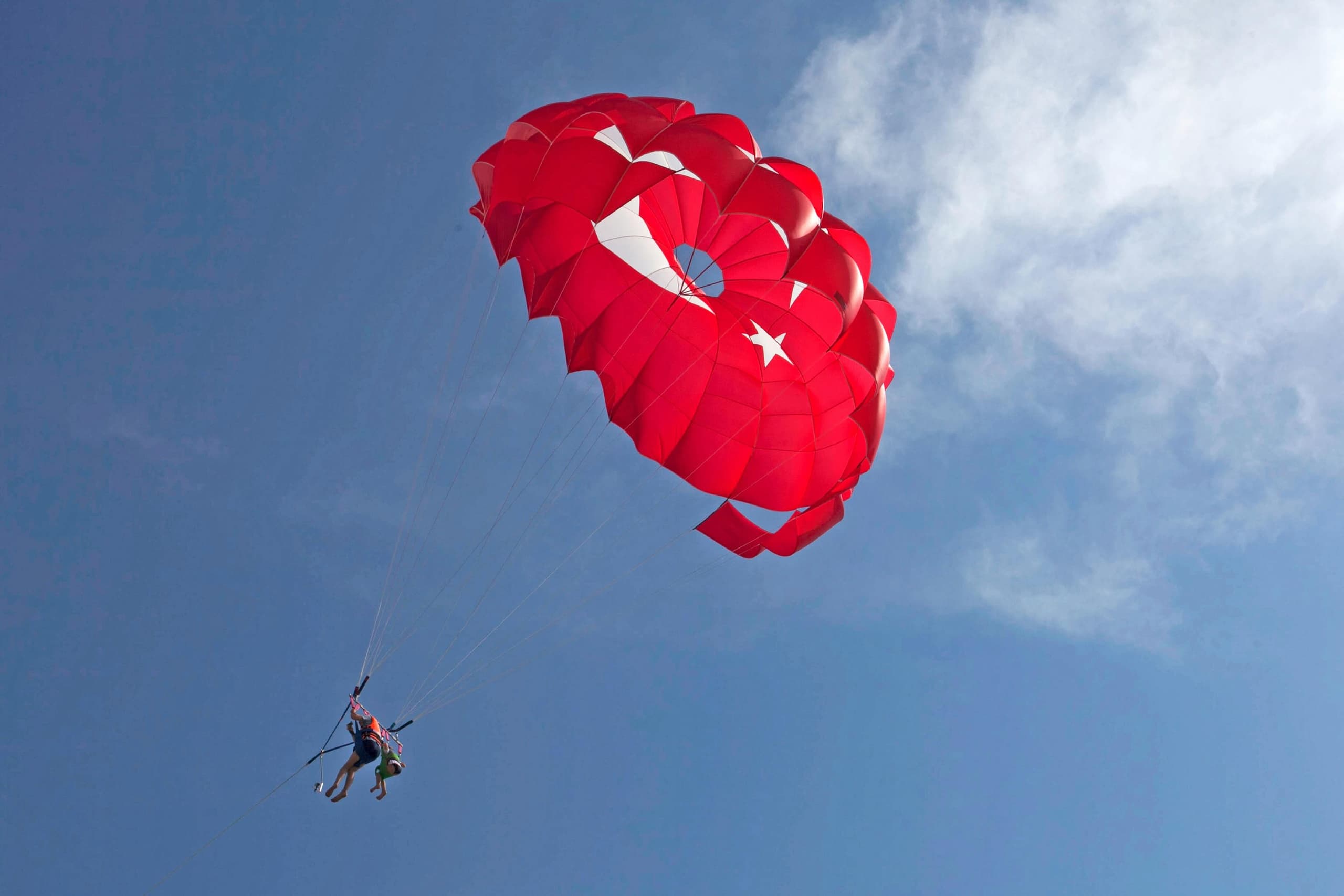 Parasailing Over Badalona: Mediterranean Aerial Adventure Near Barcelona photo 1