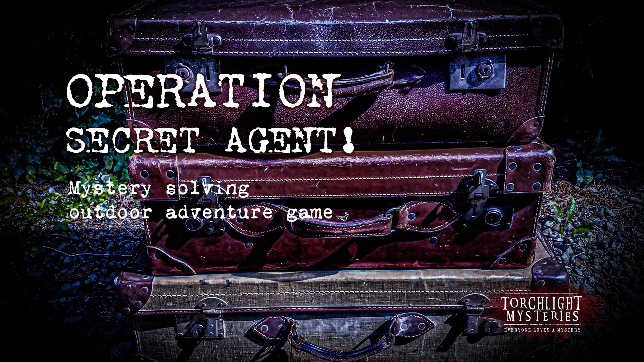 Operation Secret Agent suitcases for outdoor mystery adventure
