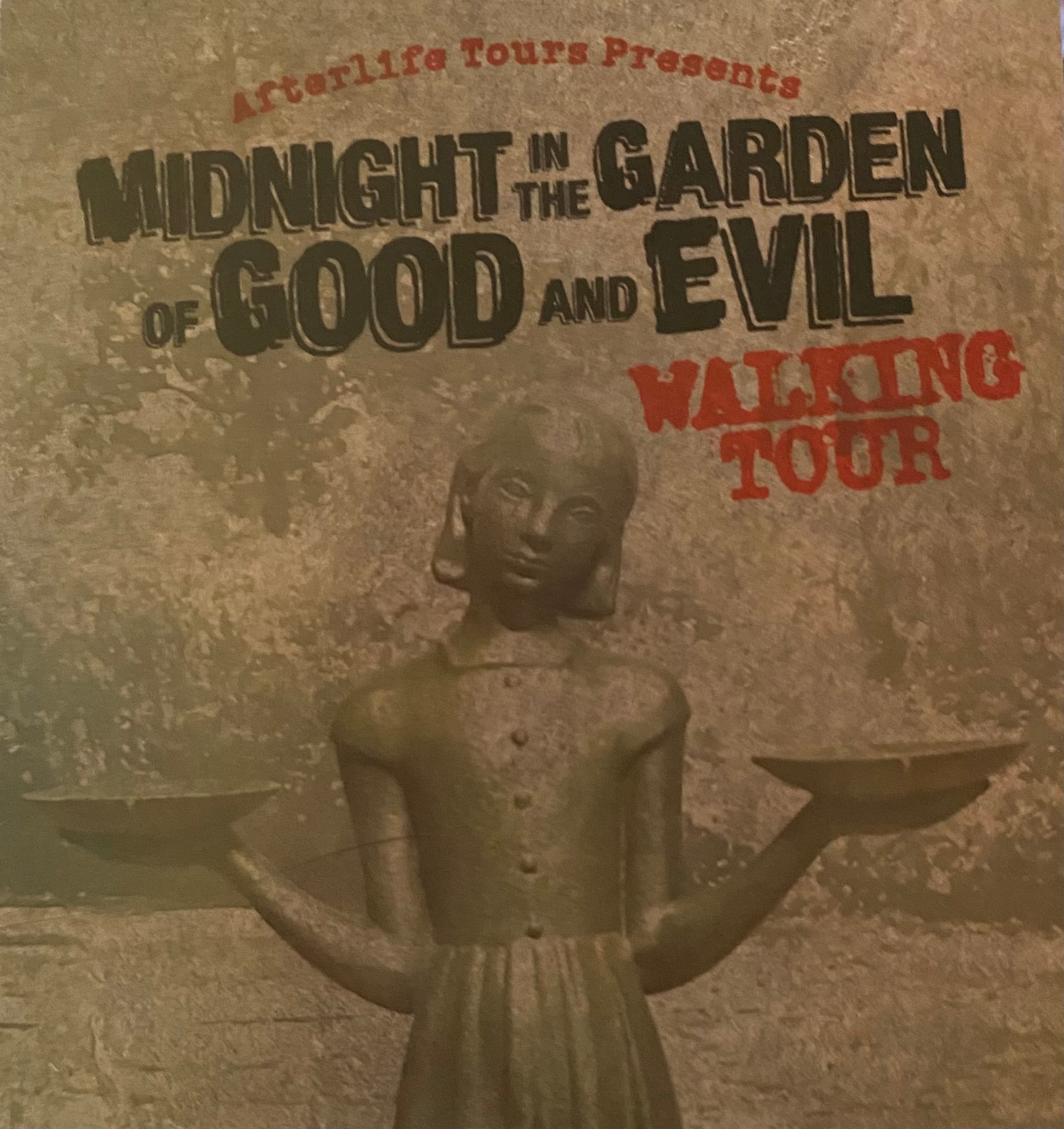 Walking tour poster for Midnight in the Garden of Good and Evil night tour