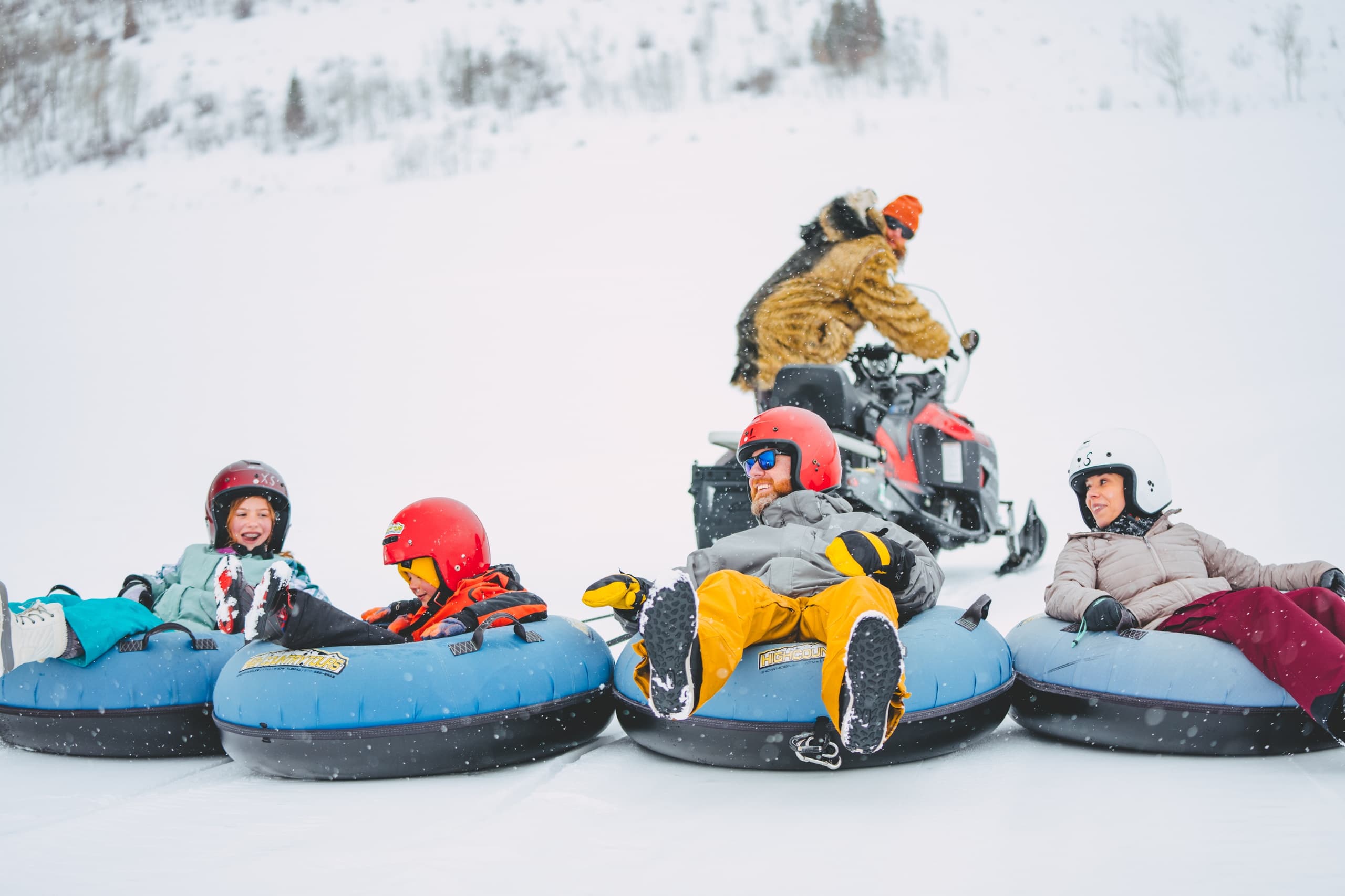 3 Hour Scenic Snowmobile Tour & Snow Tubing in Heeney, CO