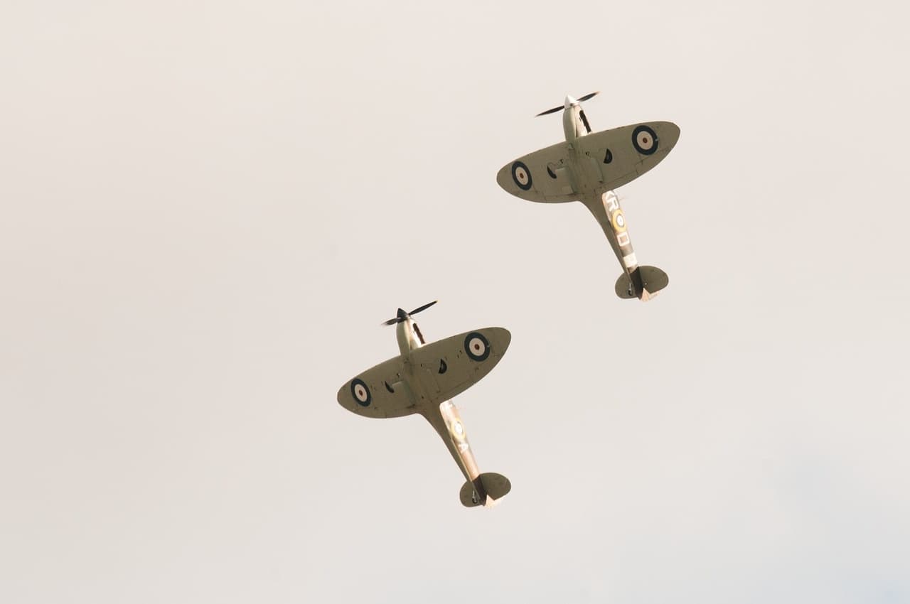 Aerial Adventures with VR Spitfire Wingman at Altitude Flight Simulation
