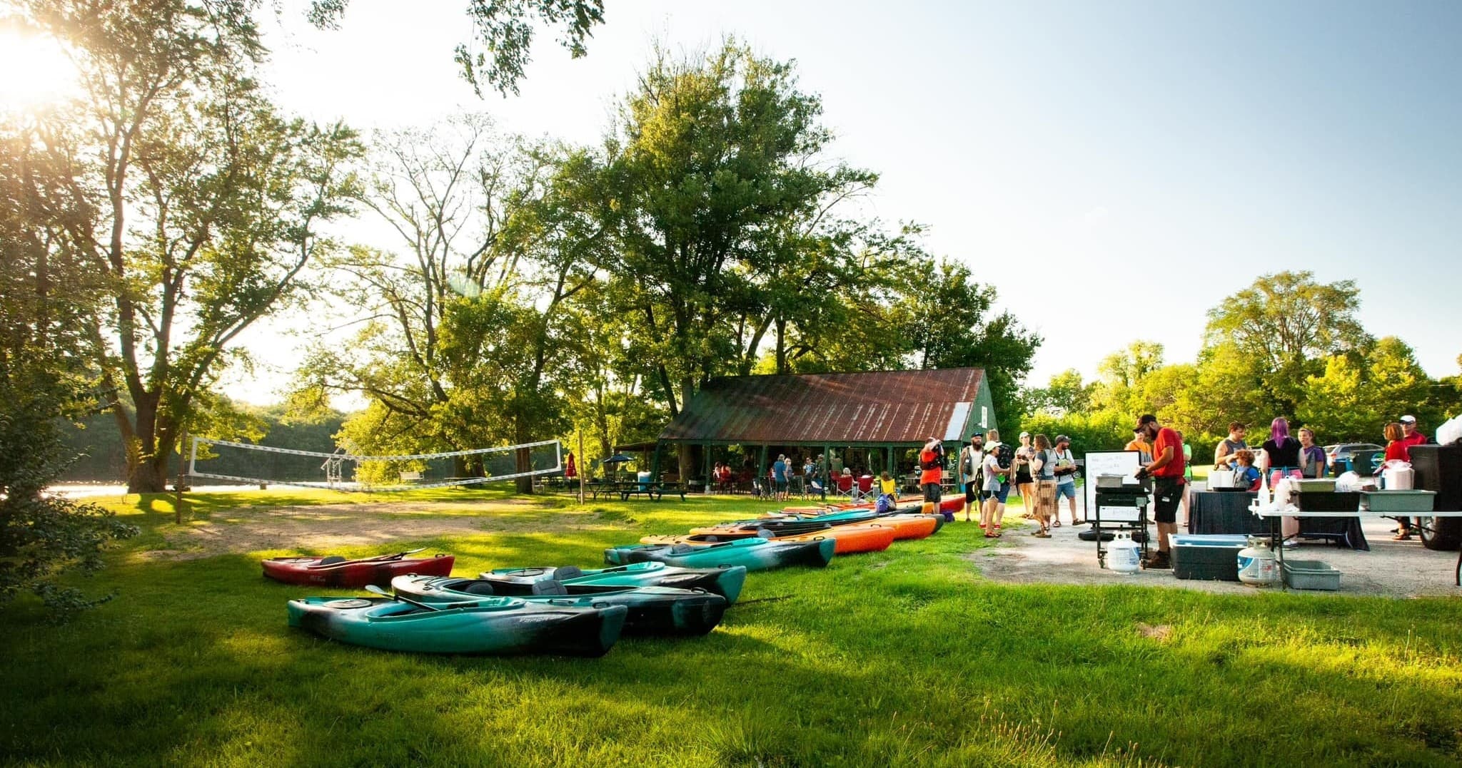 North Aurora Self Guided Kayak Rental on Fox River