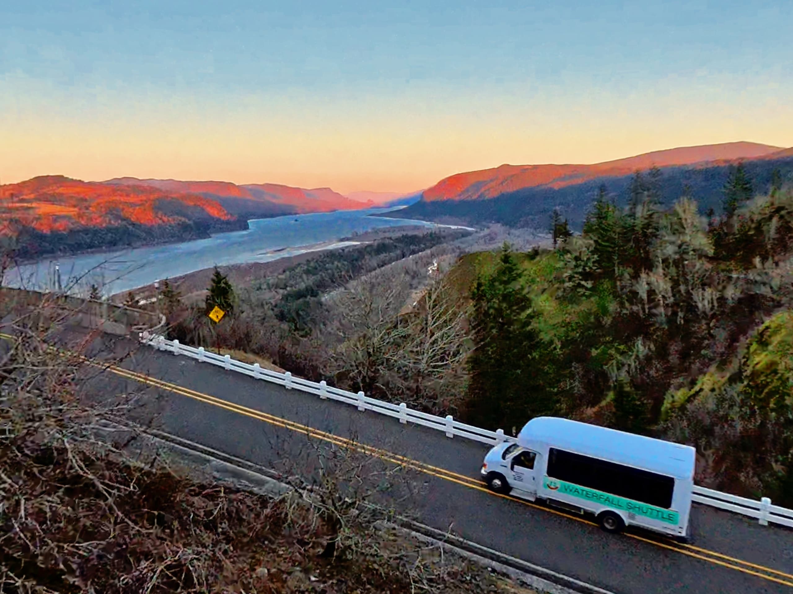 Gorge-ous Sunset Multnomah Falls Waterfall Tour from Portland