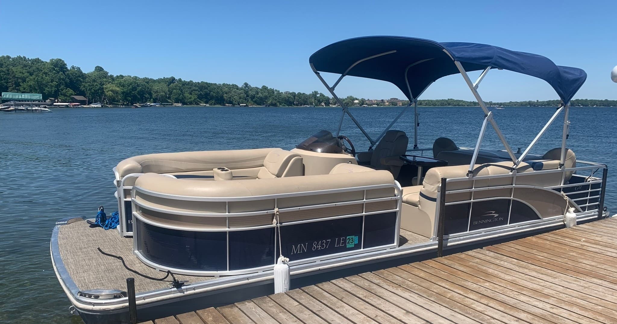 Bennington (Blue) Pontoon Adventure in Alexandria, MN