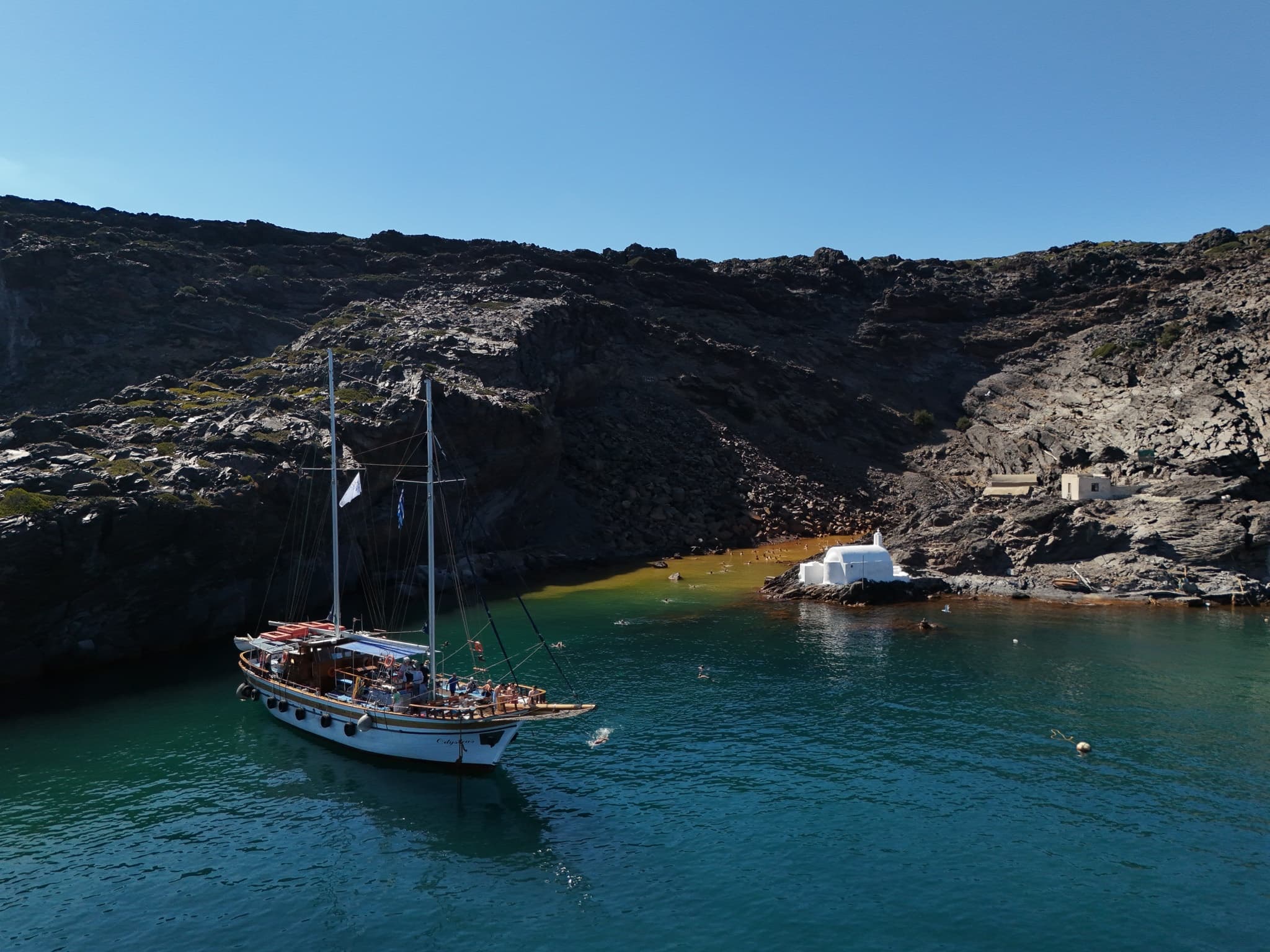 Santorini Volcano & Hot Springs Adventure by Dakoutros Bros
