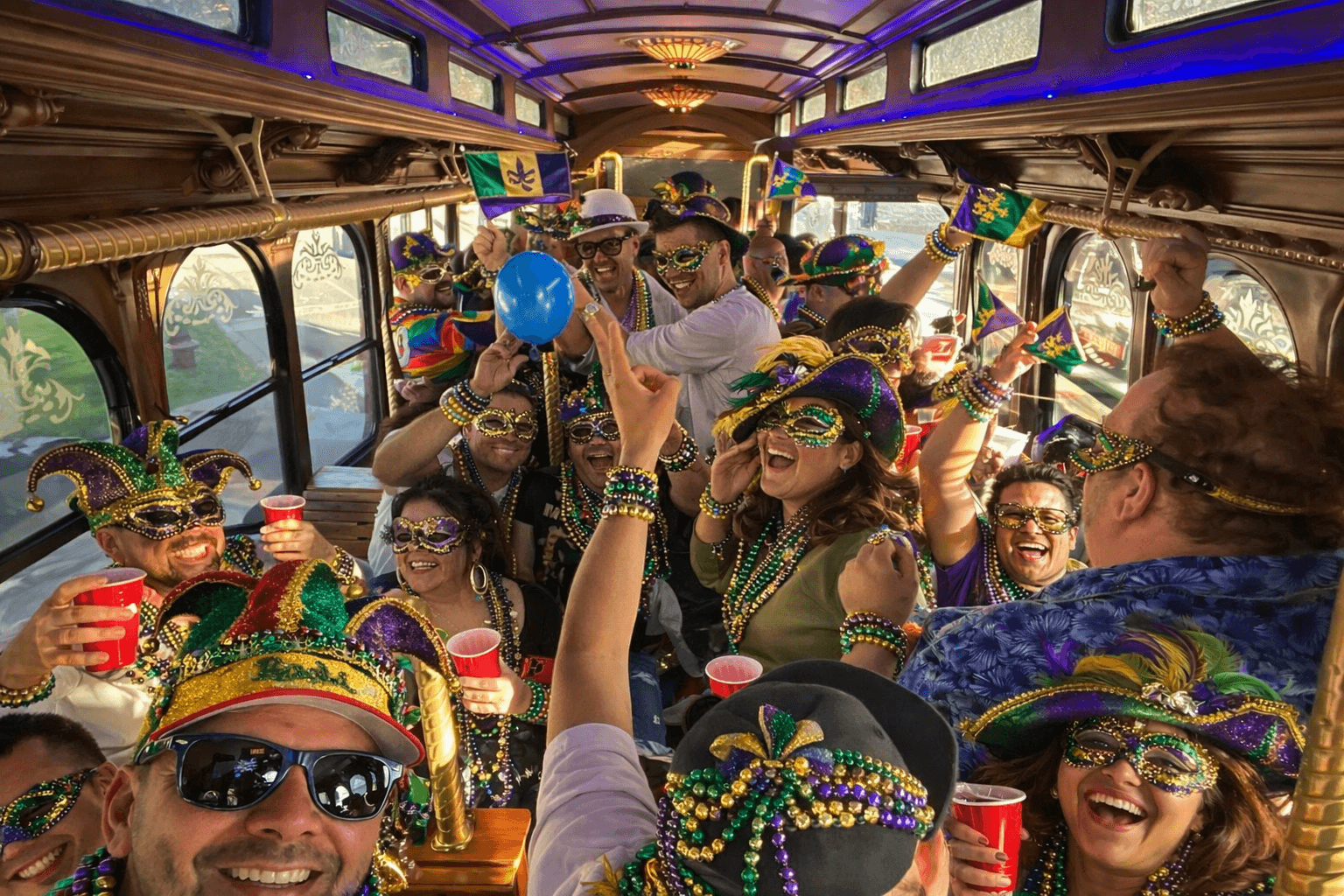 Mardi Gras Party Trolley: Fat Tuesday Bar Crawl in Minneapolis