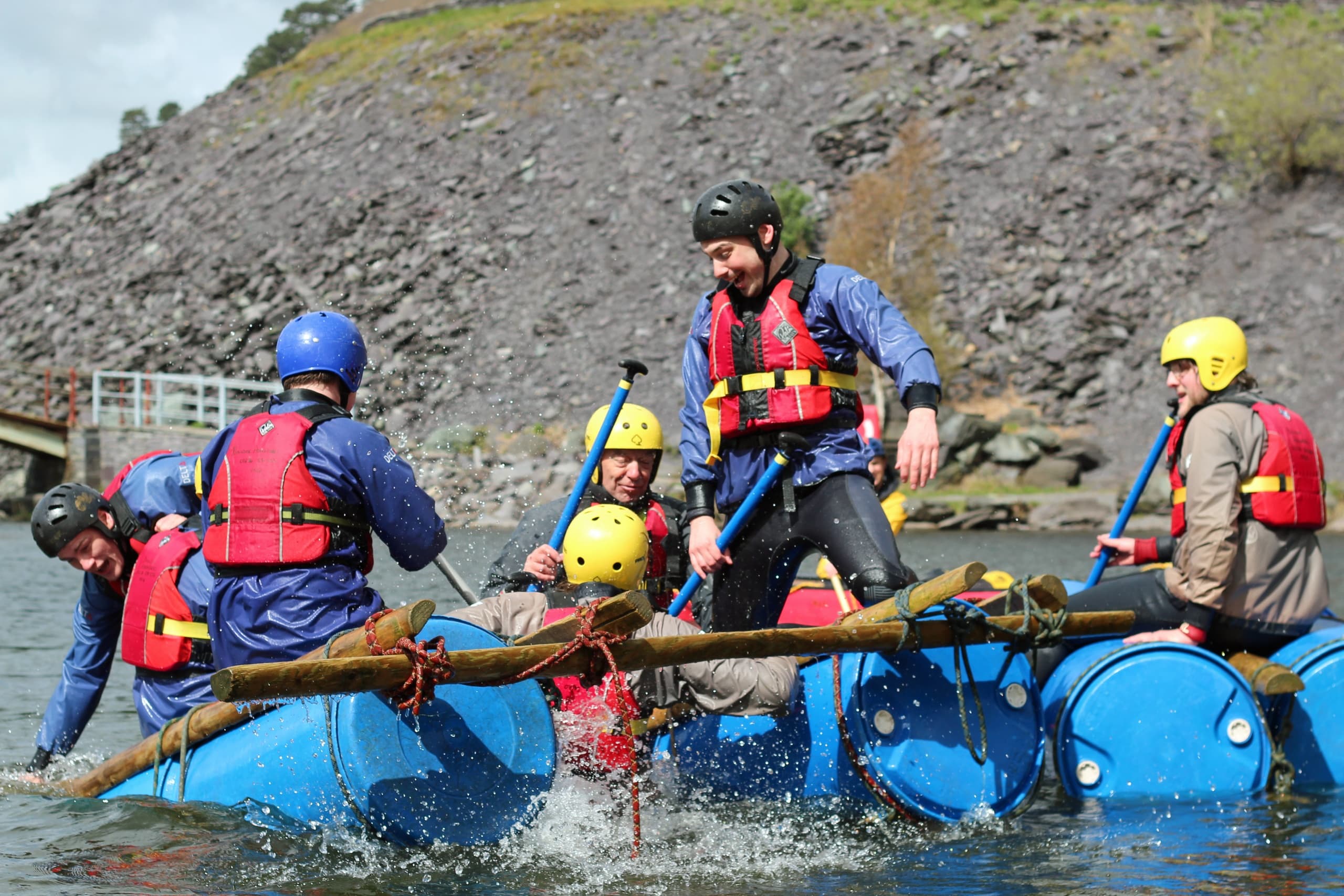 Build Your Own Raft on Llyn Padarn - Private Group Team Challenges in Llanberis