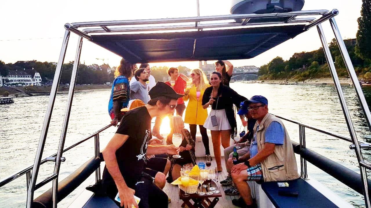 Private Basel Flussbus Cruise: Group Boat Party with Apéro on the Rhine