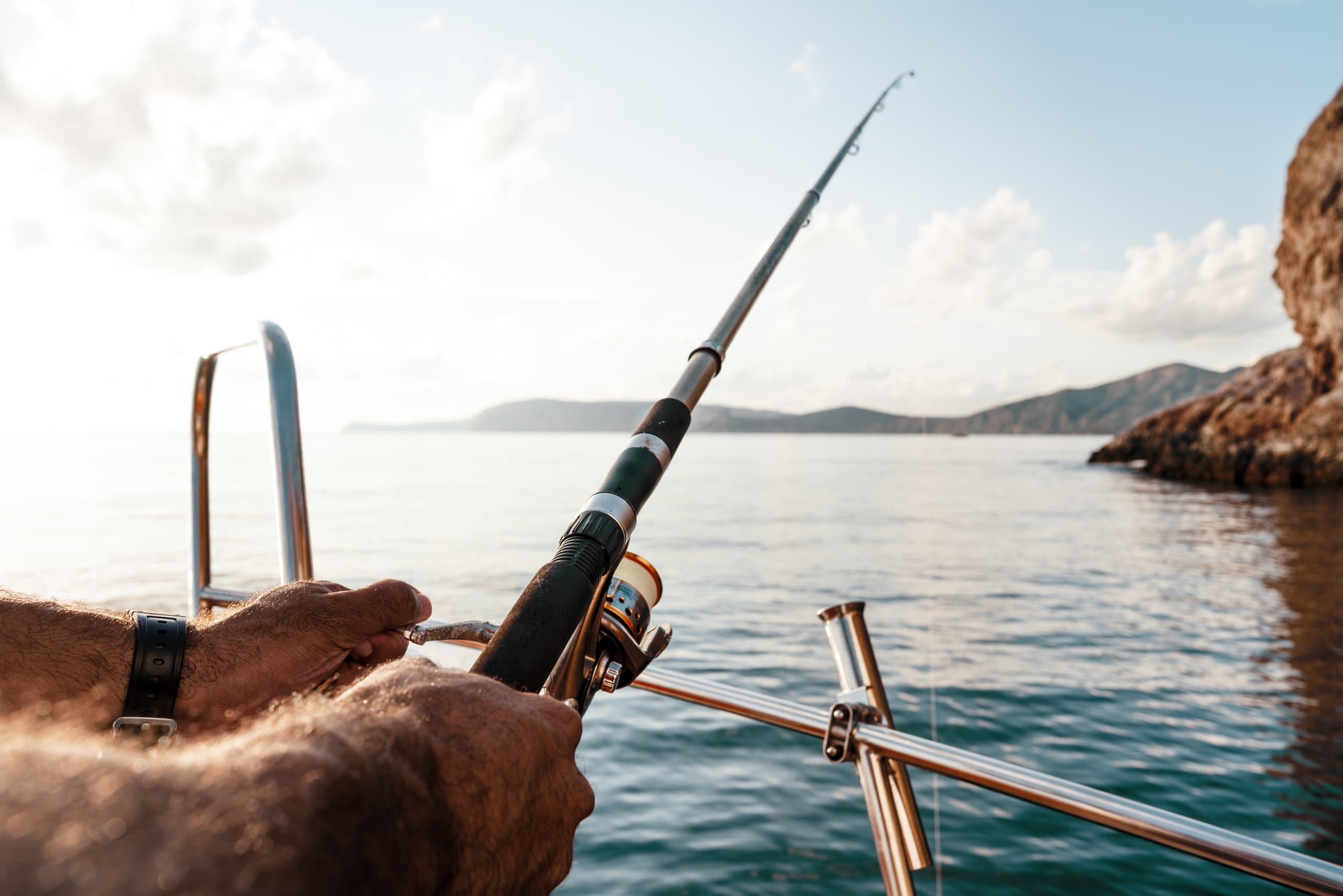 Sail to Cape Sounion: Private Fishing, Wine Tasting & Sunset Cruise from Athens