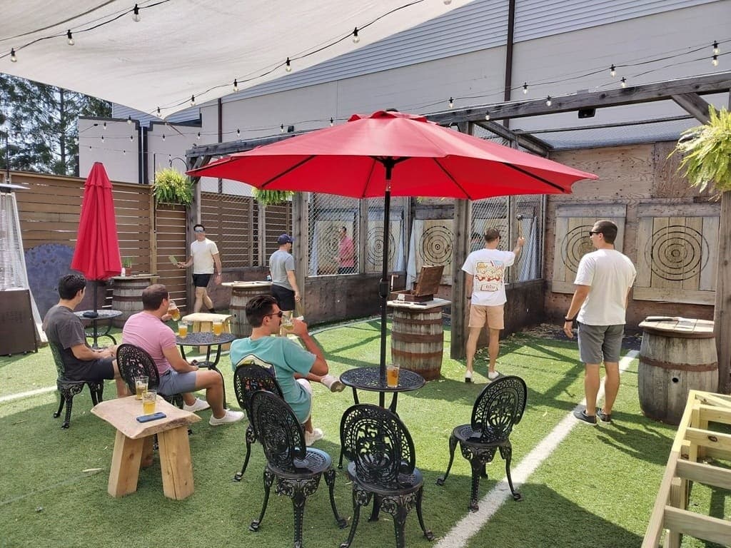 Garden Party: South Portland Axe-Throwing & Yard Games — 2-Hour Group Experience