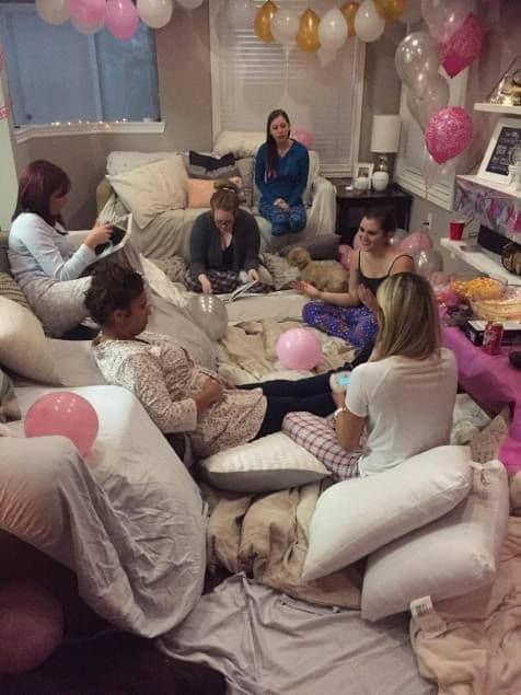 grown-up-slumber-party-leonardtown-sound-crafts-pizza