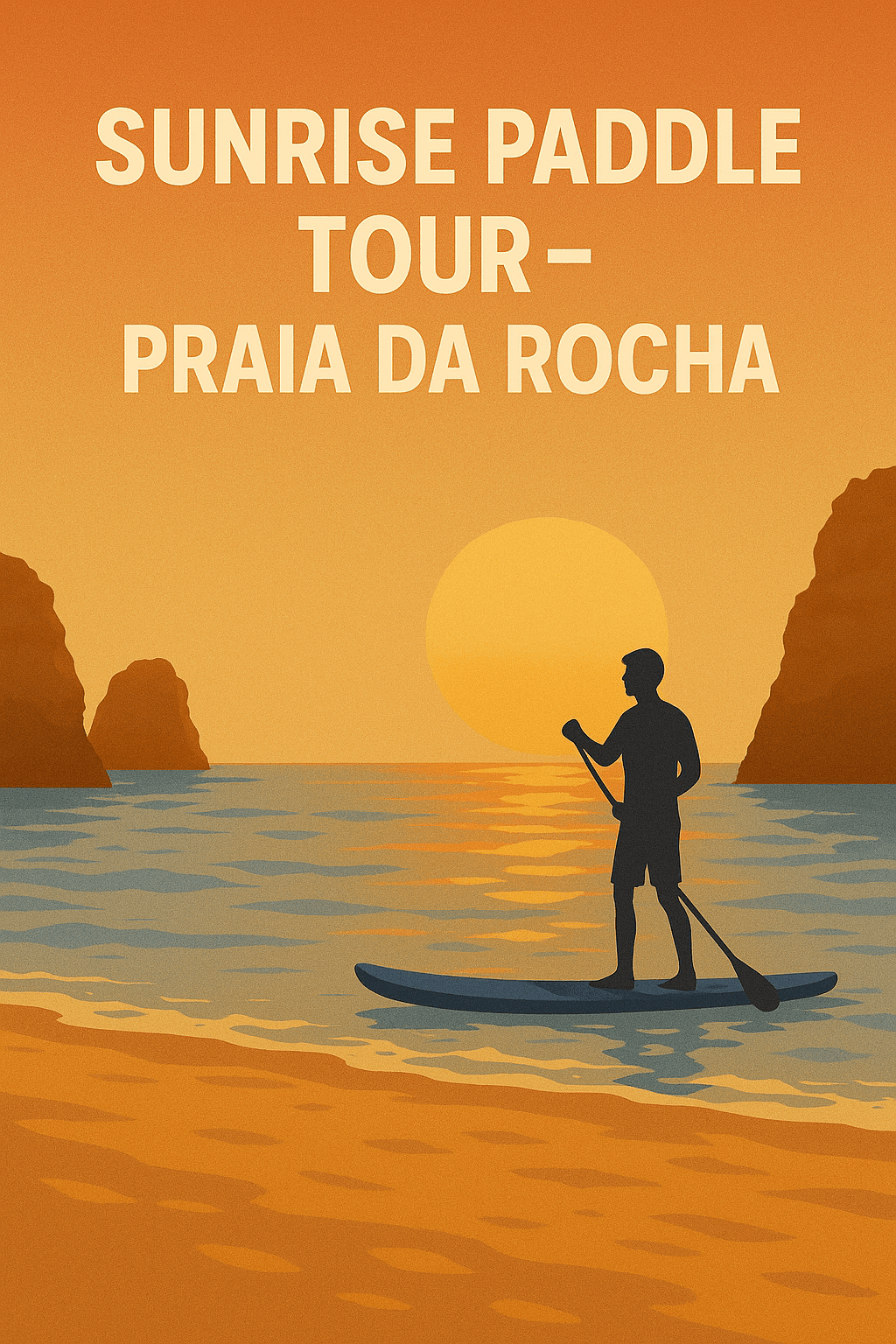 Sunrise Paddleboarding Adventure at Praia da Rocha