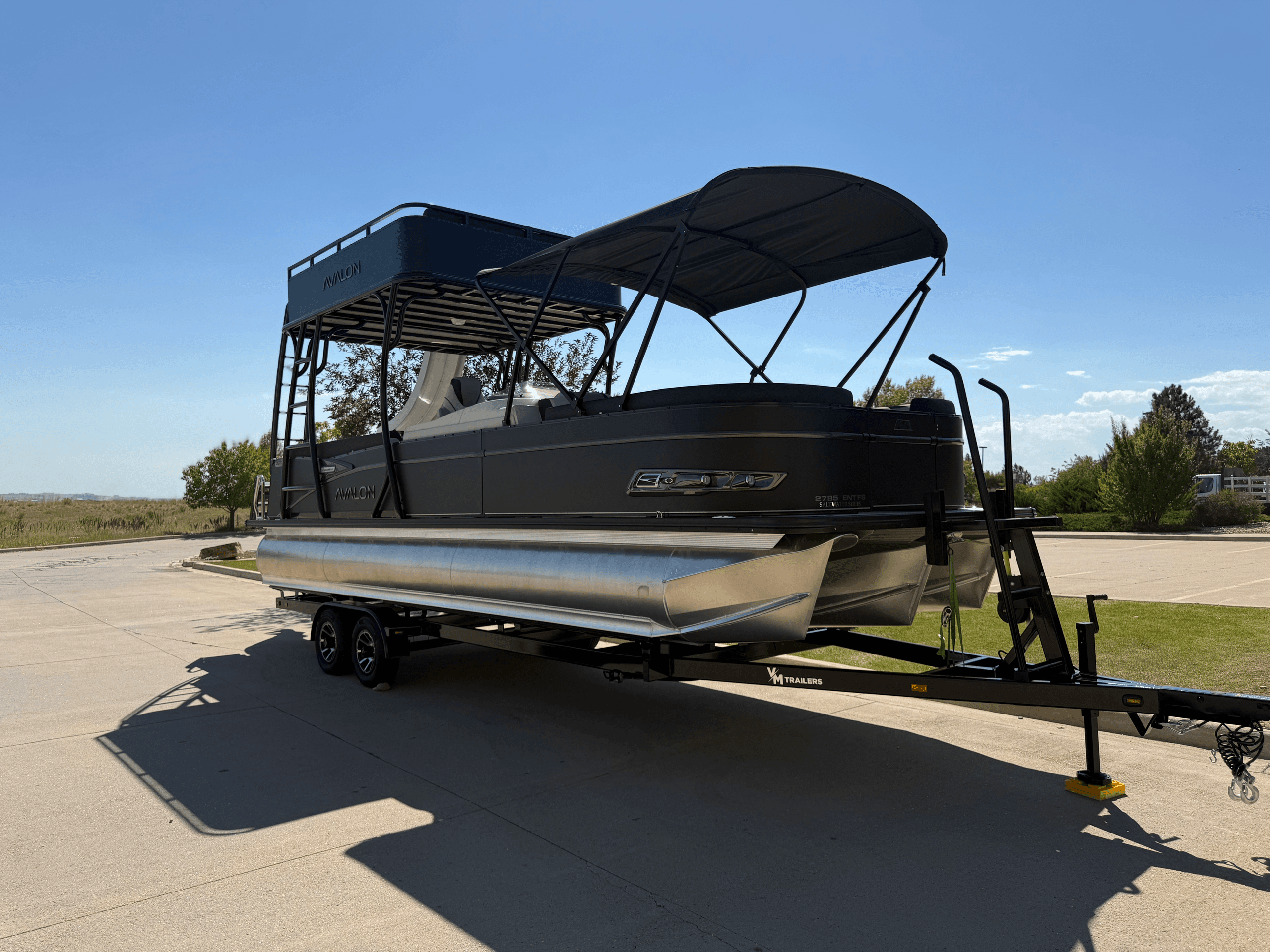 Giant Tritoon Fun at Boyd Lake: 16-Person Pontoon with Upper Deck and Waterslide photo 3