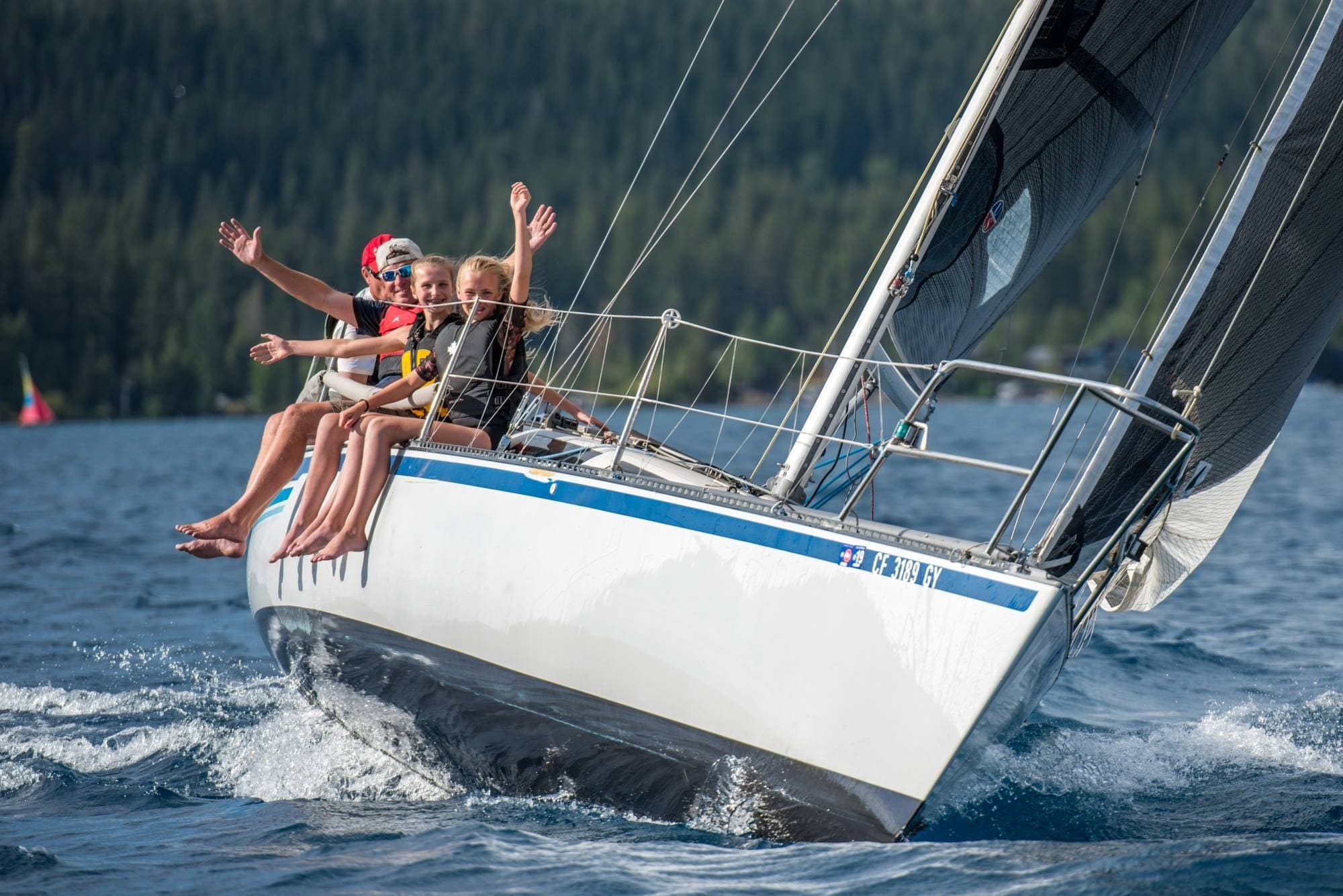 Tahoe City Sunset Sail: 3-Hour Hobie 33 Evening Charter to Sugar Pine Point photo 3