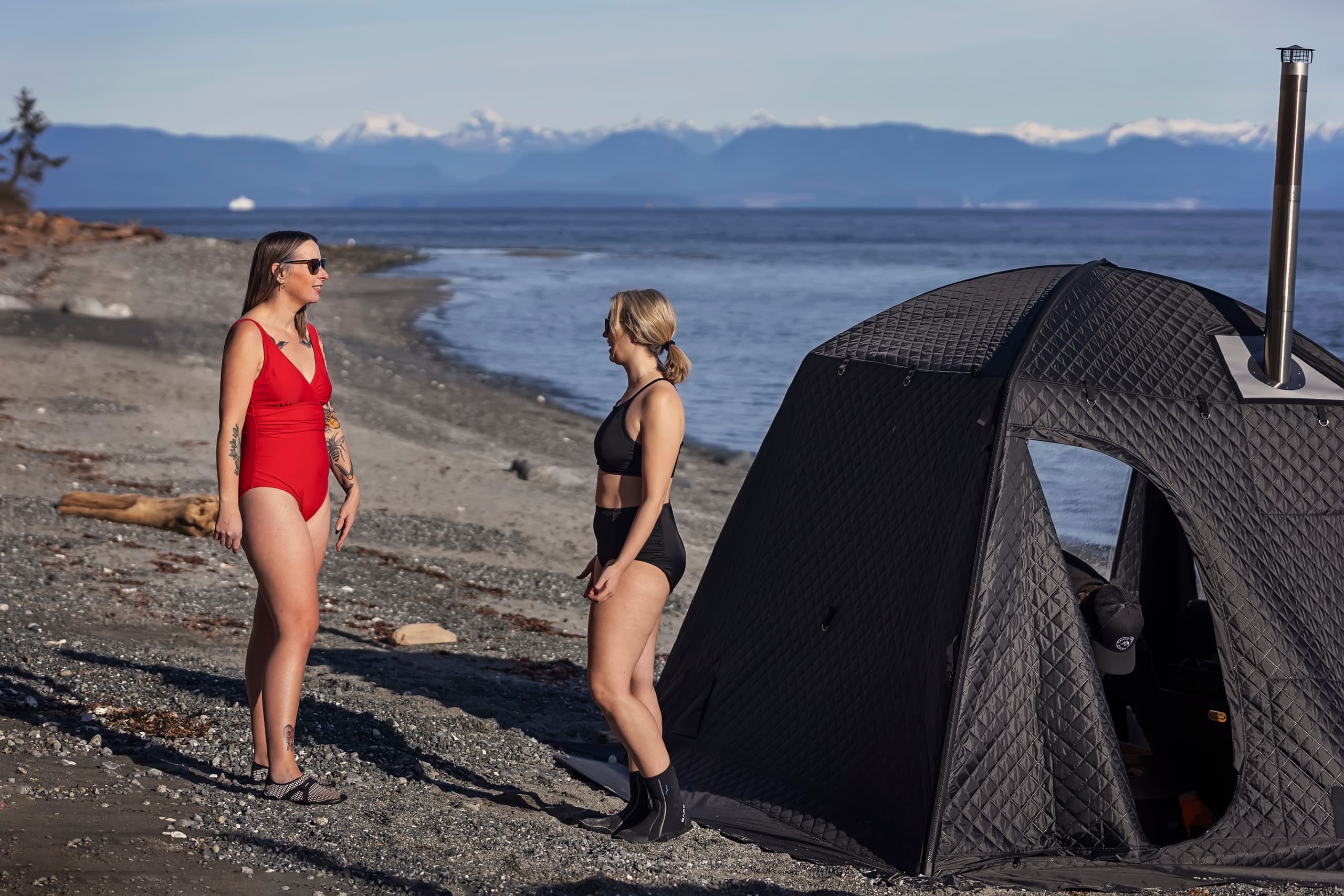 Comox Valley Tent Sauna Rental by Triple Peak Sauna Co.