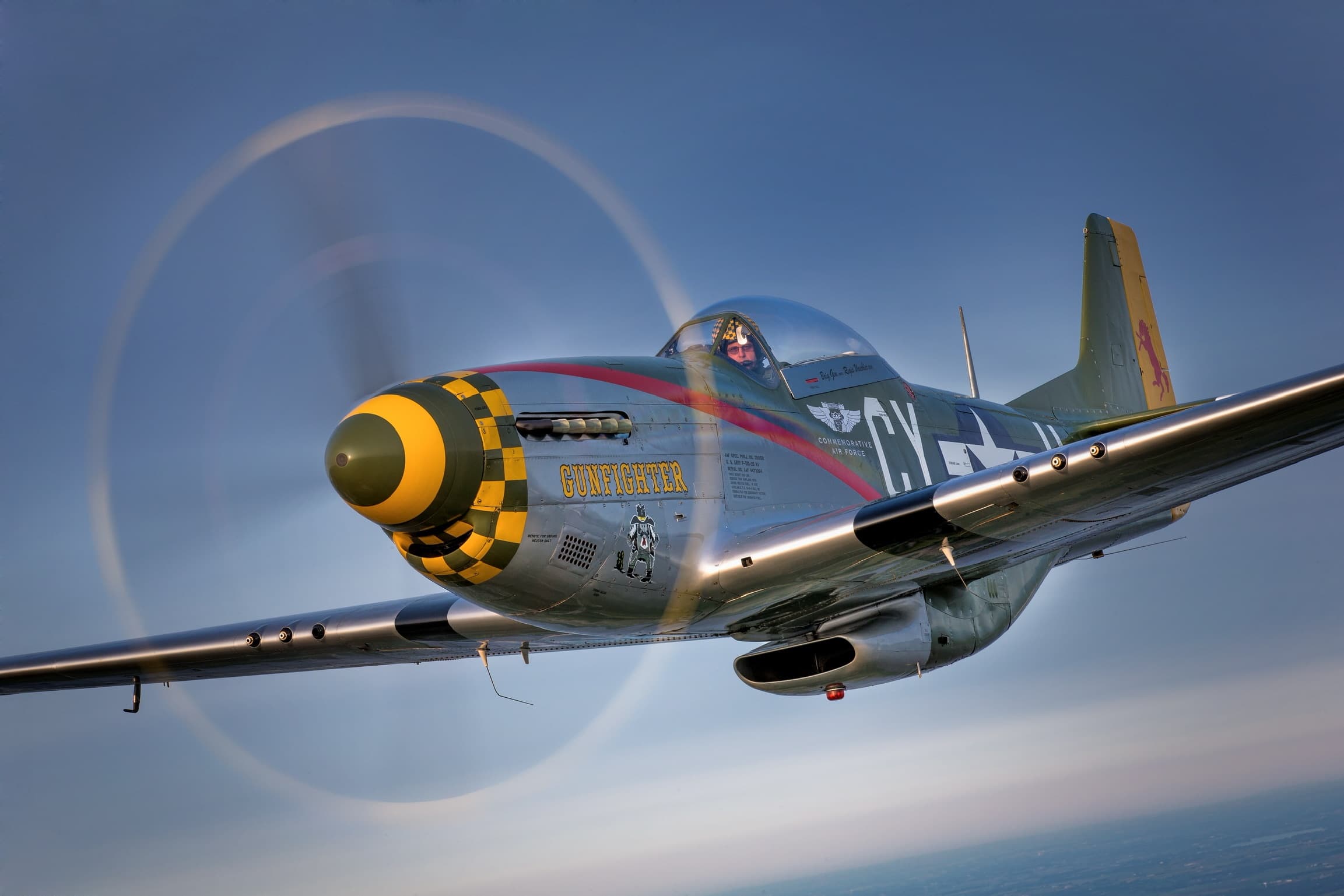 P-51 Mustang Gunfighter Flight Experience in Evansville — 20-40 Minute Historic Warbird Ride