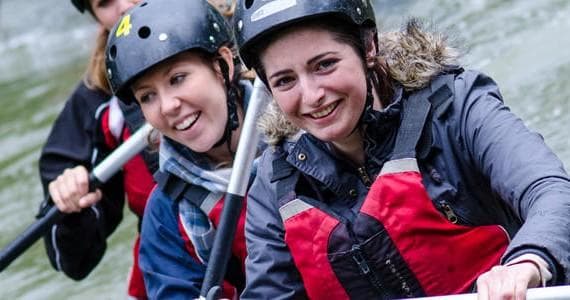 Canoeing Adventure at Brokerswood in Wiltshire