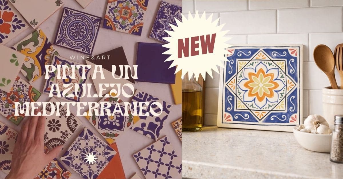 Paint Mediterranean Tile & Sip Wine in Madrid’s Centro: 2-Hour Creative Workshop