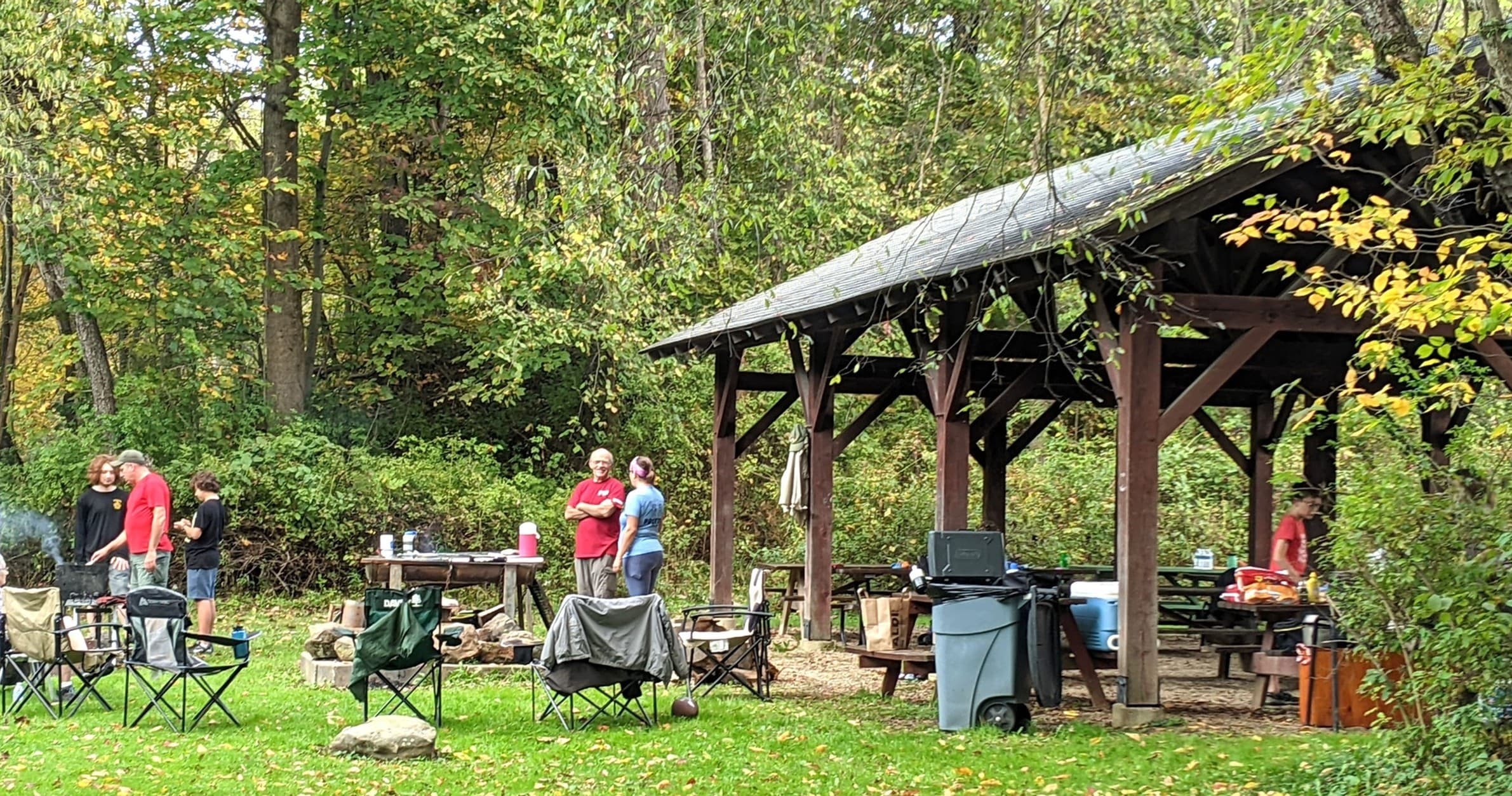 Pavilion 3 Rental Camping Experience in Hiram, Ohio