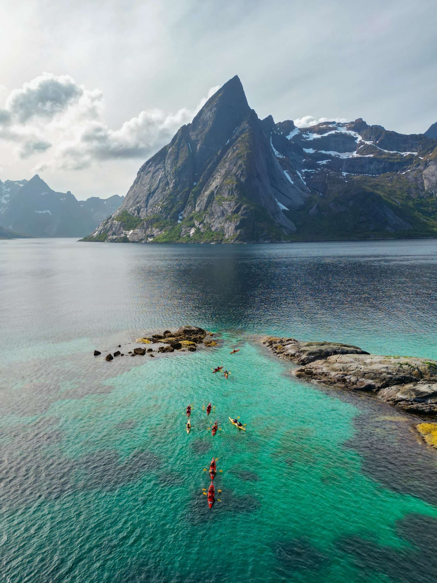 Kayak Reine Fjord with Saga Adventures Lofoten