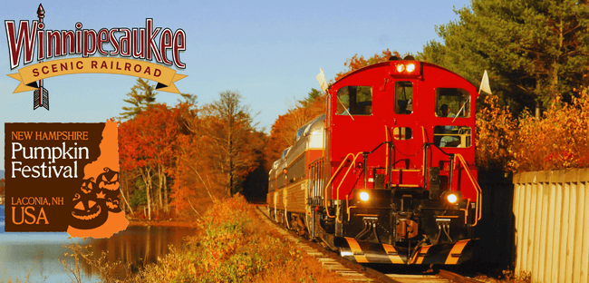 Experience the Pumpkin Express: Scenic Fall Train Ride and NH Pumpkin Festival Adventure