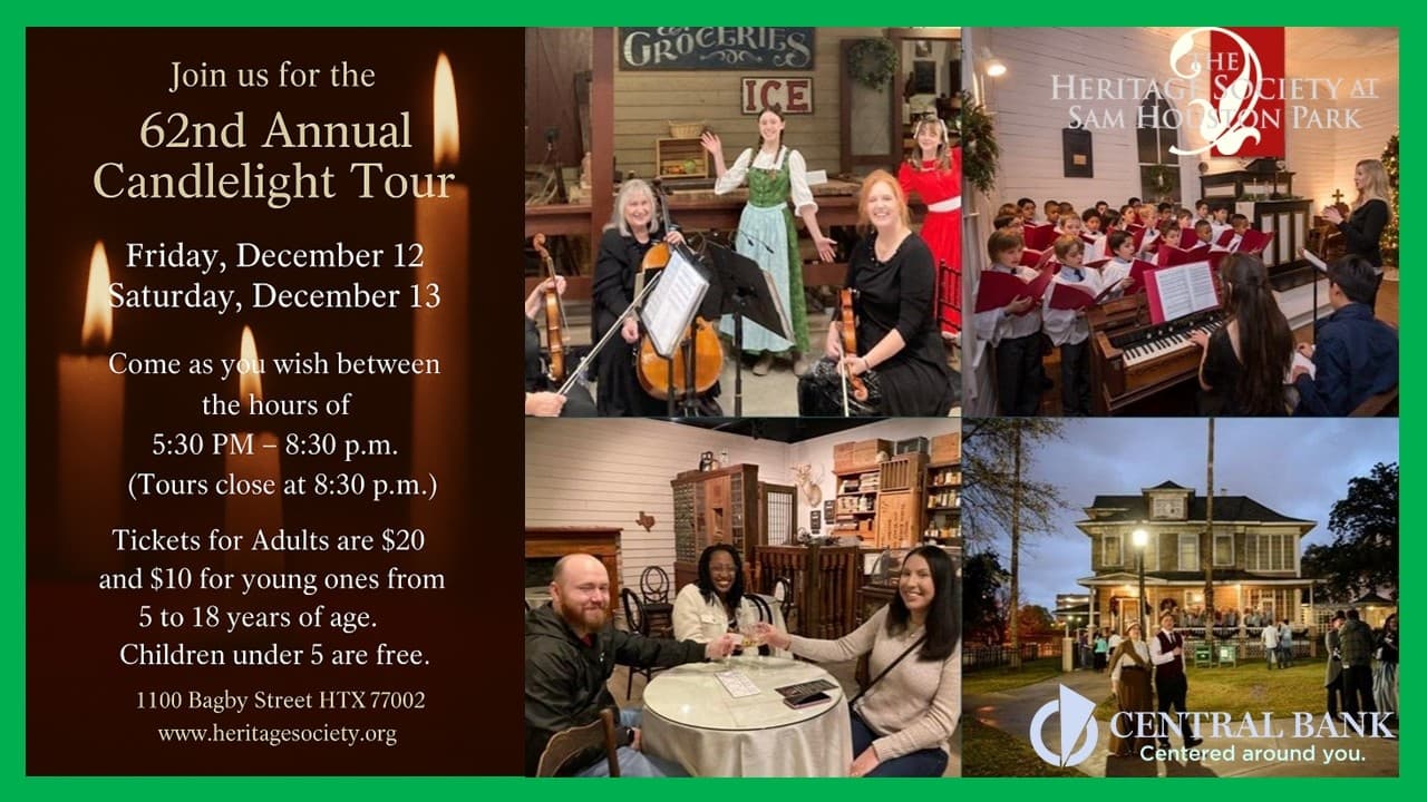 Holiday Candlelight & Carols with The Heritage Society Houston