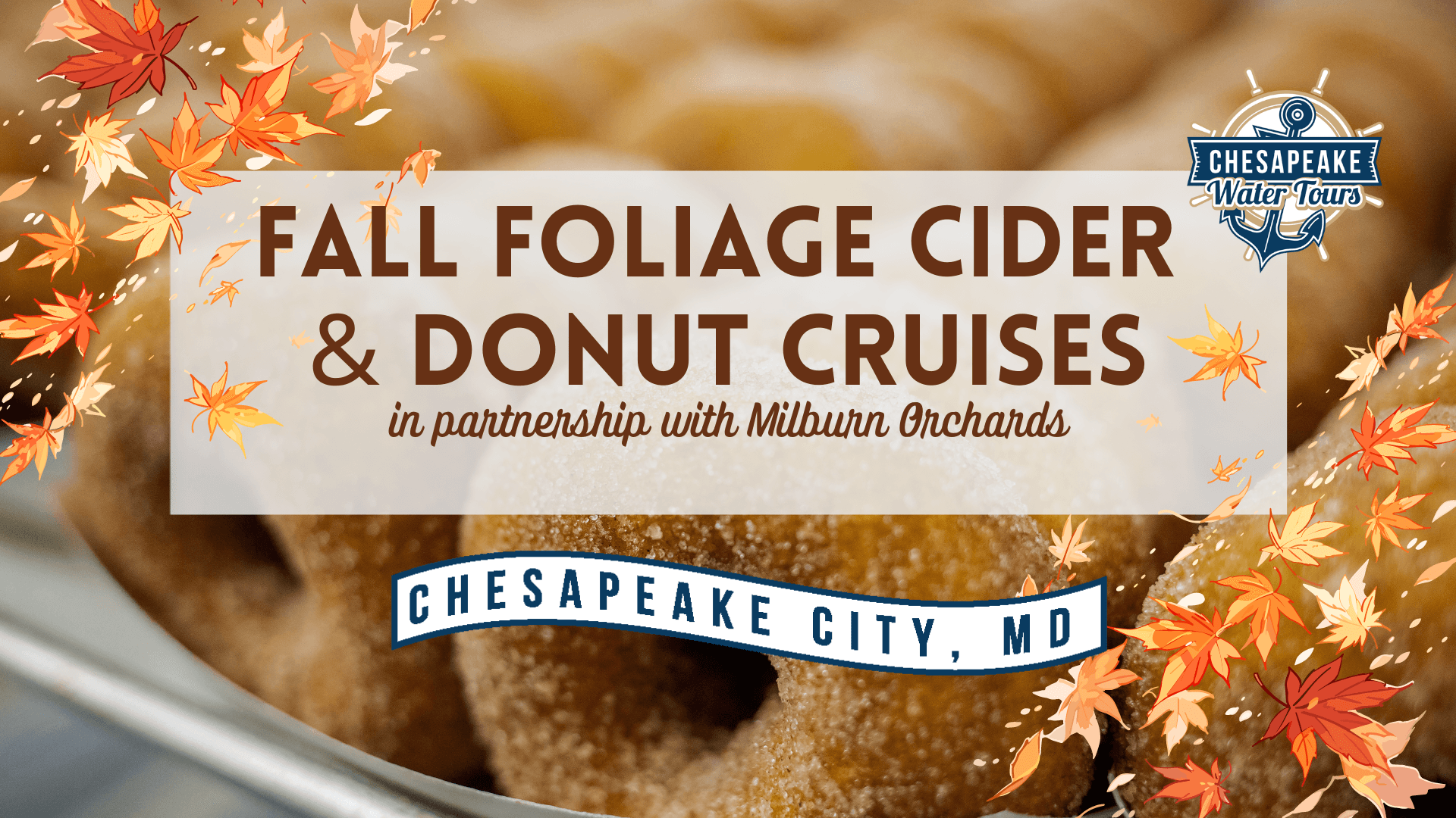 Experience Autumn Magic on the Fall Foliage Cider & Donut Cruise in Chesapeake City