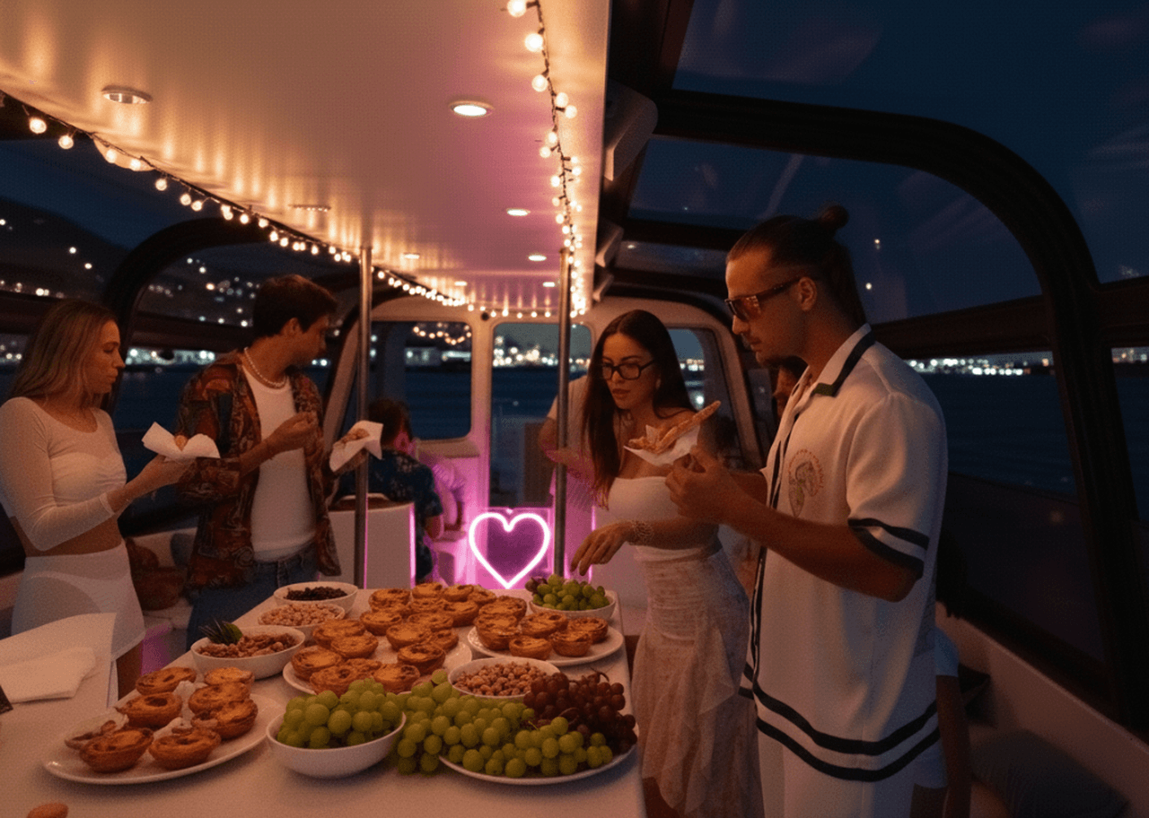Valentine's Night on the Tagus: Dom João Romance & Beats Boat Party in Lisbon