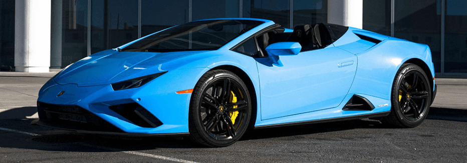 Drive the Lamborghini EVO Blue in Las Vegas Thrills
