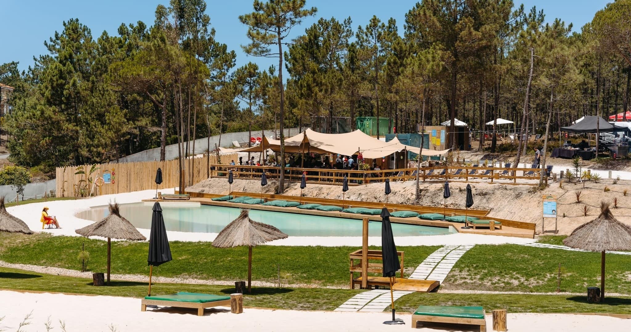 Piscina at Parque Aventura Cova da Baleiat: Ericeira's 14-Meter Crystal Pool for Families